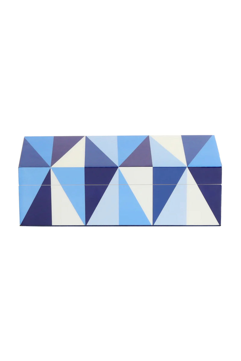 Small Sorrento Lacquer Box Blue