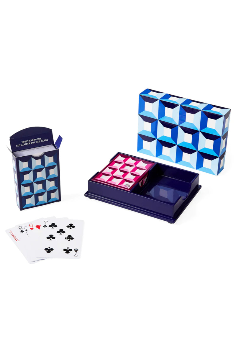 Sorrento Lacquer Card Set Blue