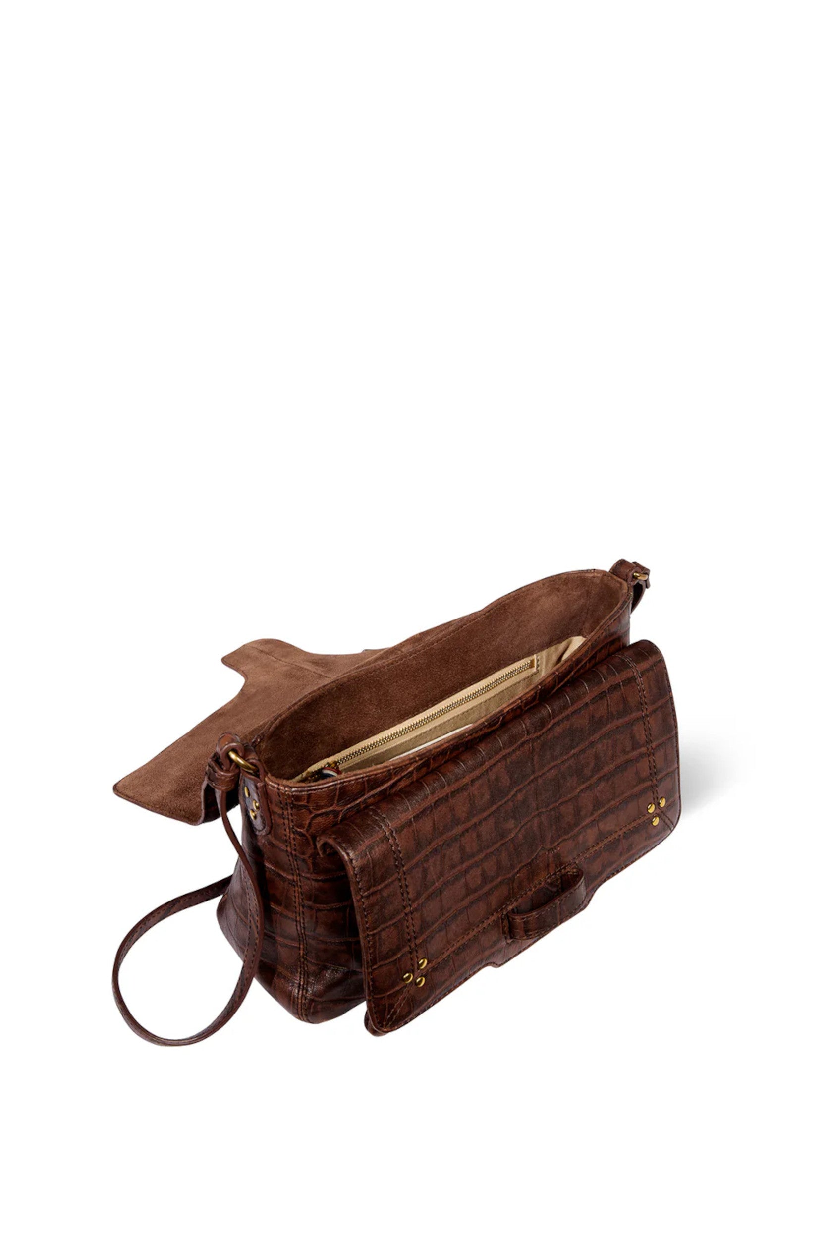 Harry M Bag Croco Cigare