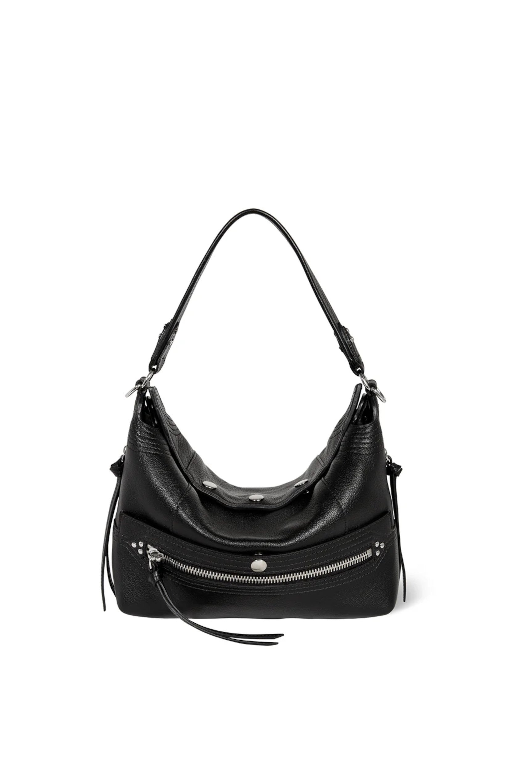 Lucky Hobo Bag Buffalo Black Brass