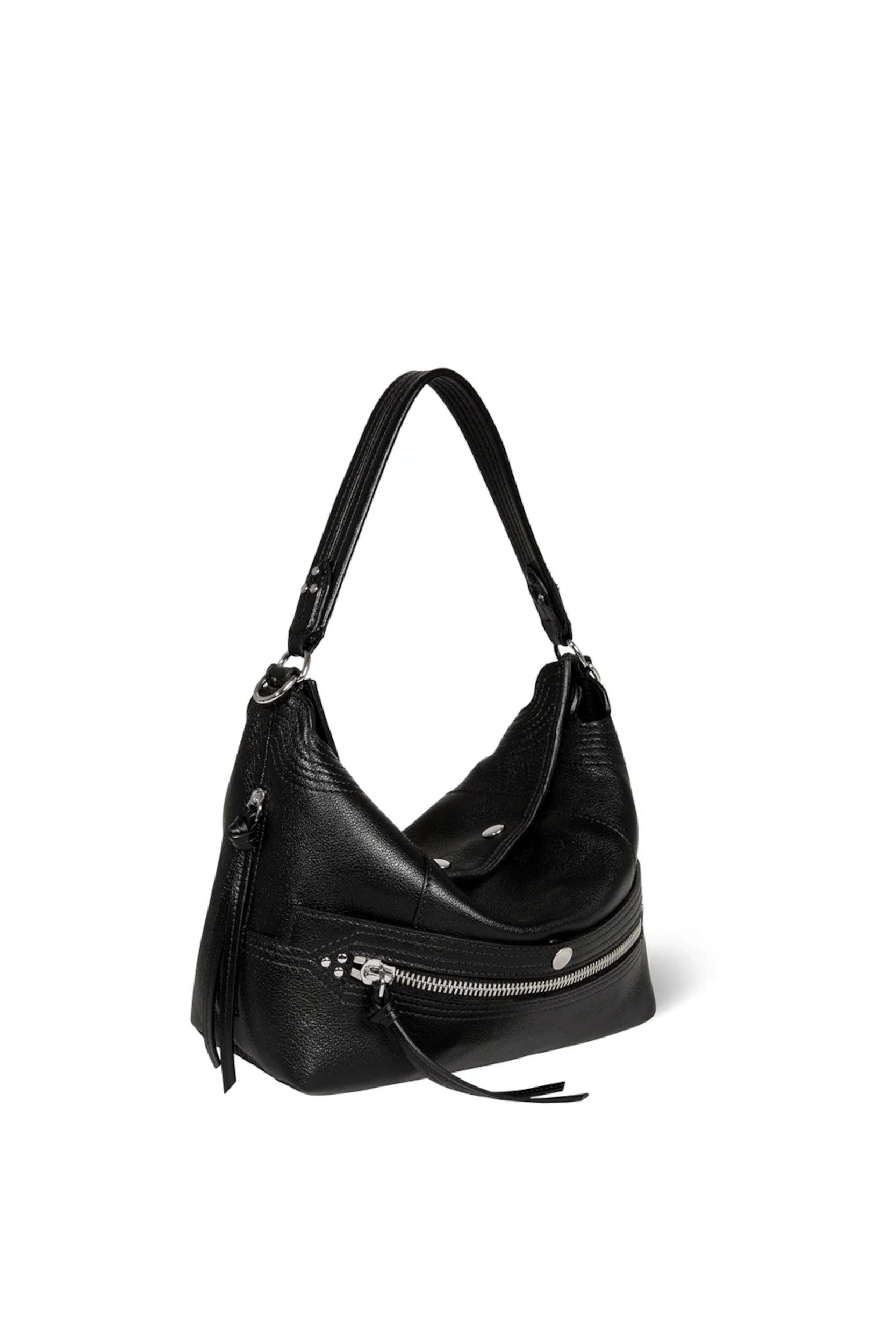 Lucky Hobo Bag Buffalo Black Brass