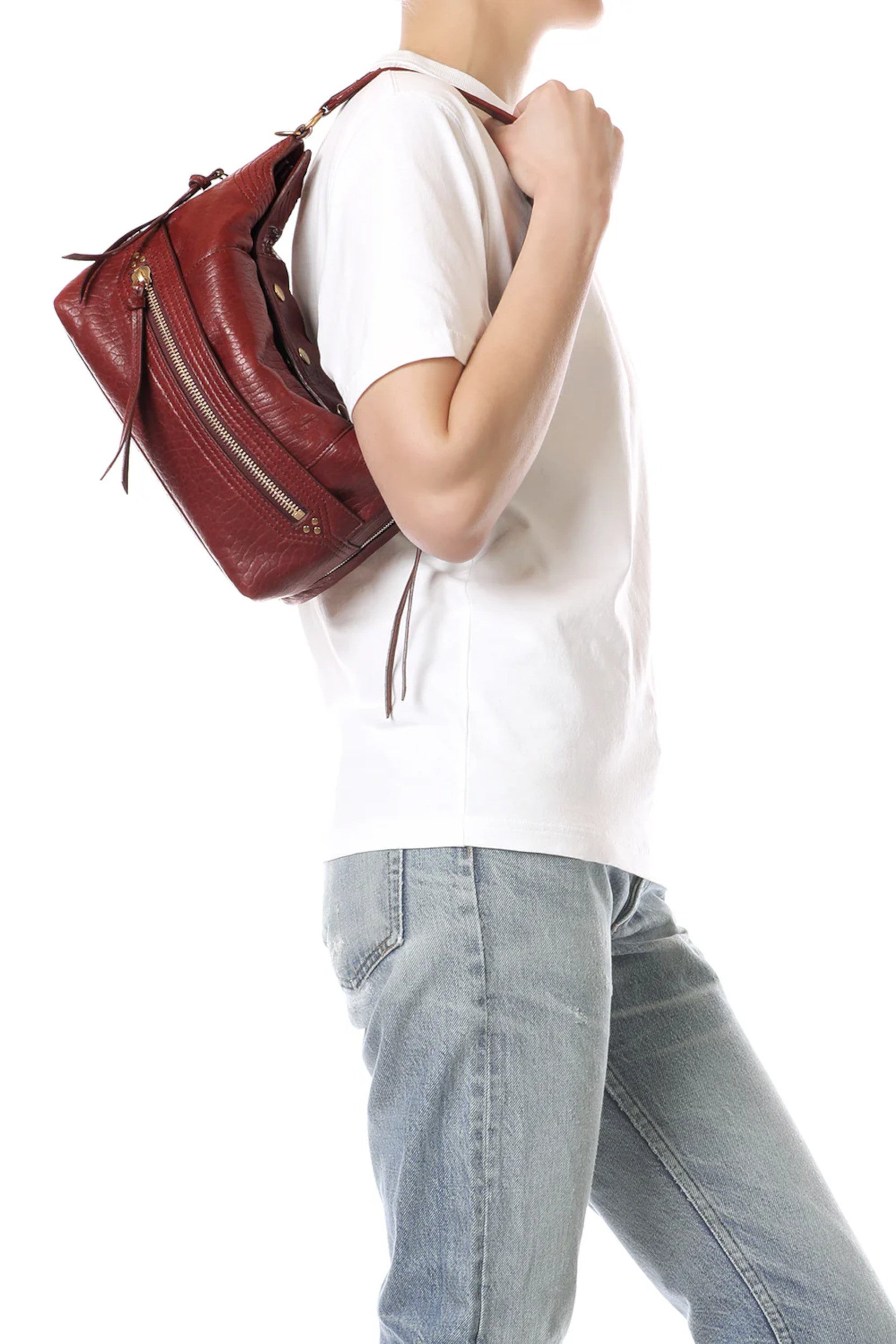 Lucky Hobo Bag Bubble Burgundy