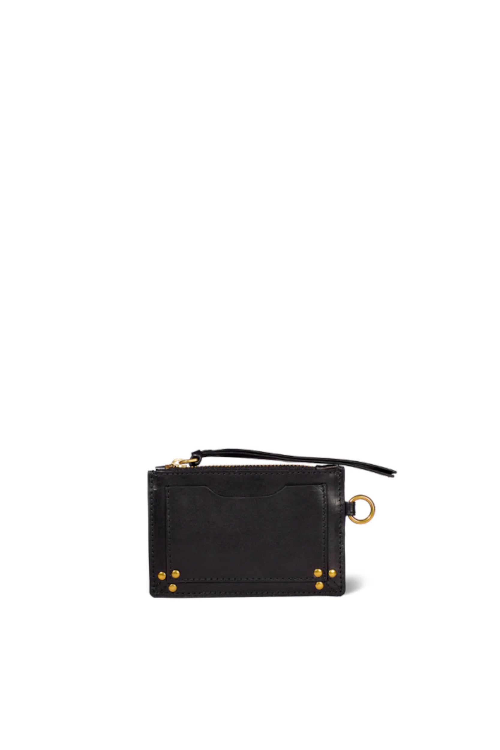 Lucky Card Cowskin Black Brass