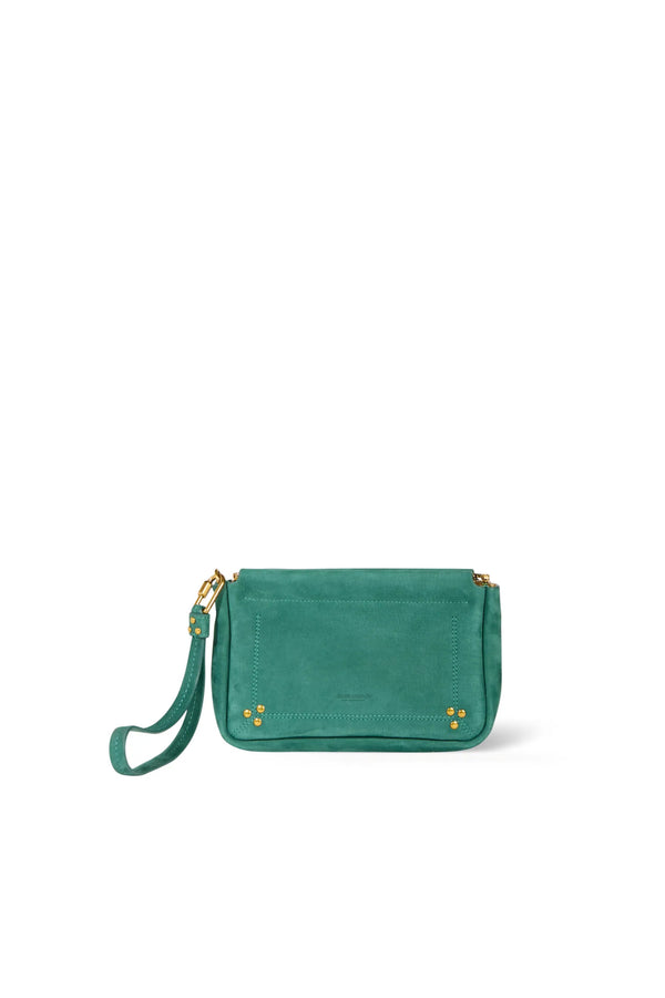 Clap M Pouch Emerald Crocodile Print