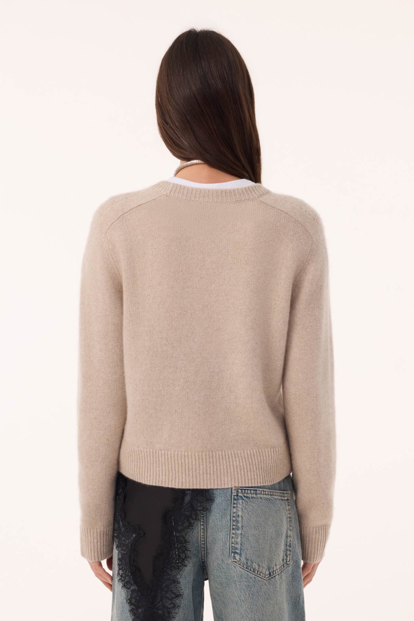 Caroline Pull Beige Chiné — Kujten, vue 2