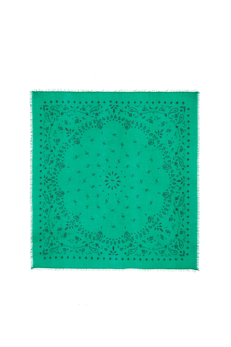 Effy Bandana Scarf Grass Green