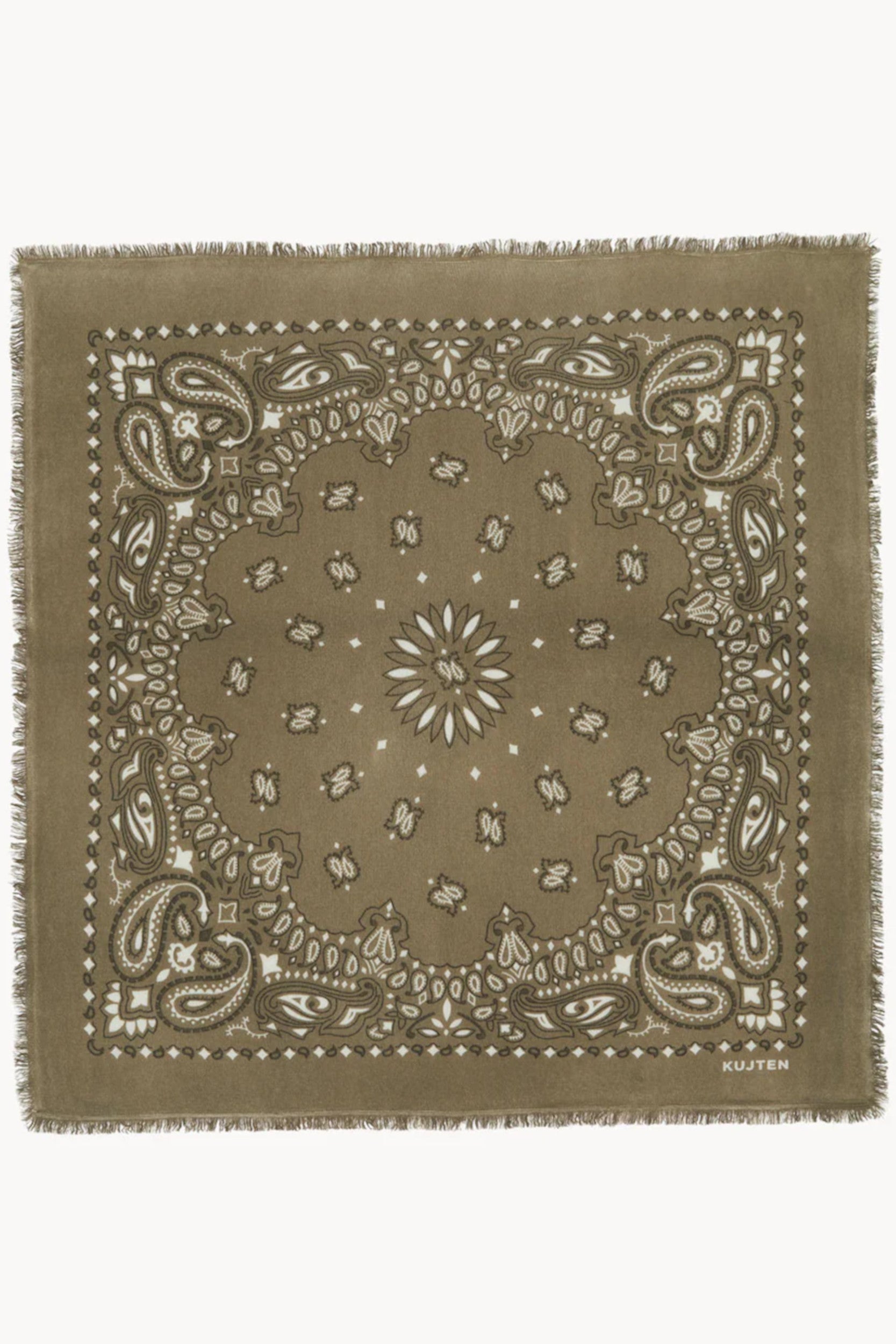 Hachiko Bico Scarf Khaki Mottled