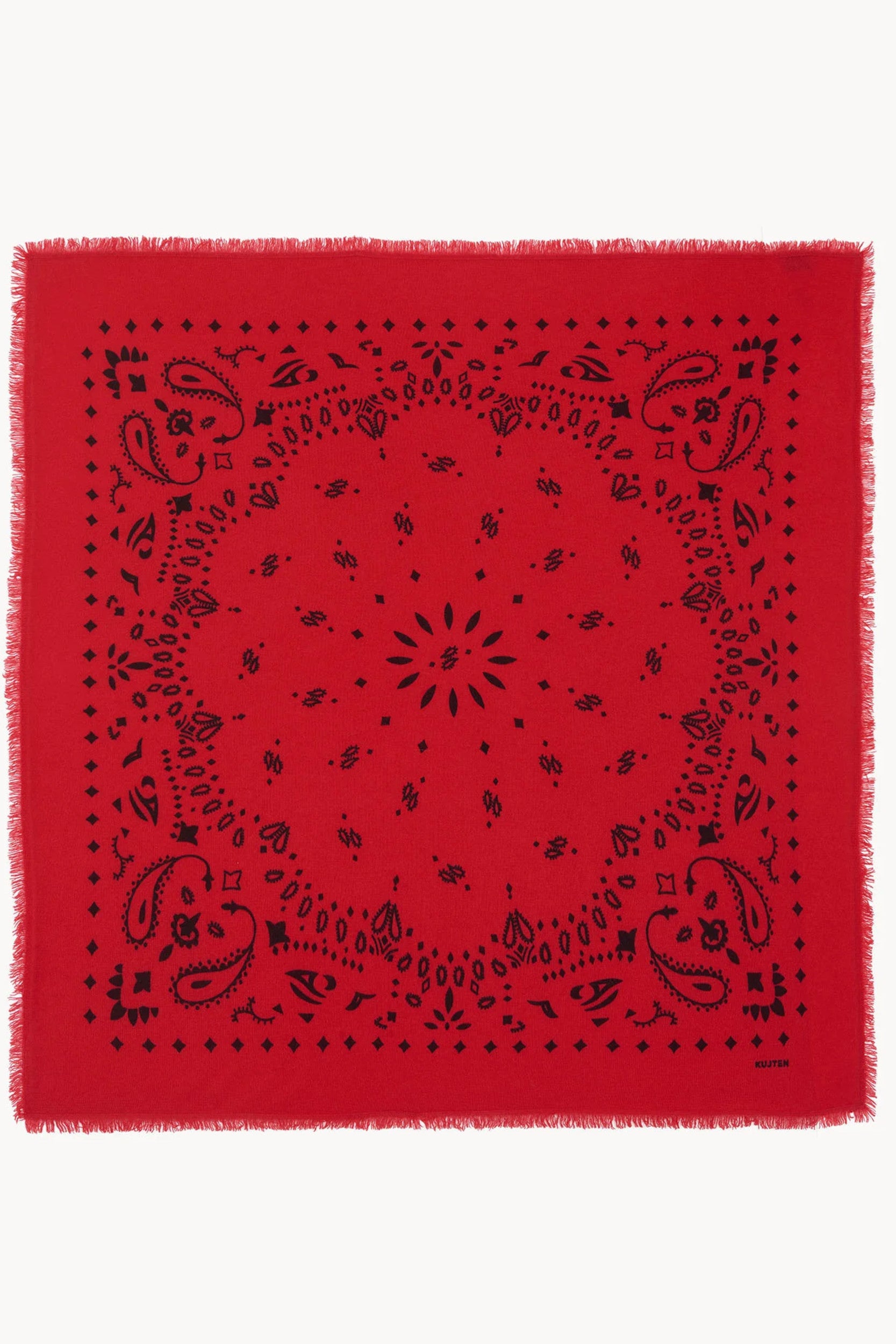 Hachiko Scarf Red Flag
