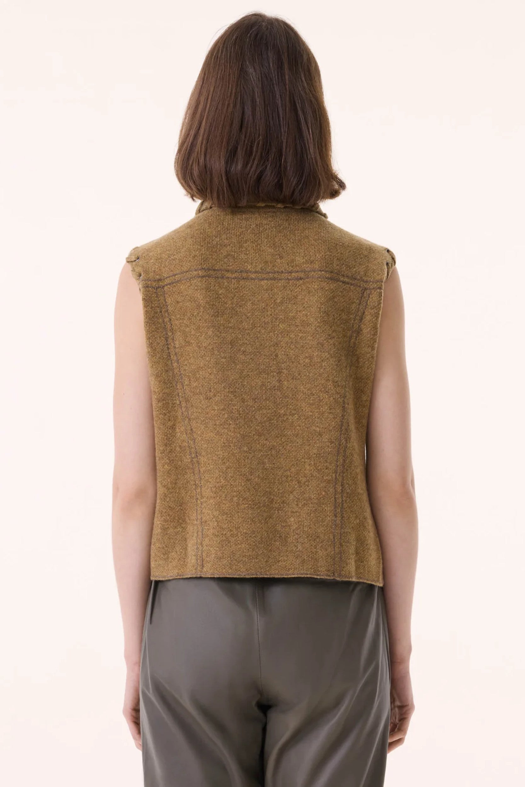 Joss Lacets Vest Bronze