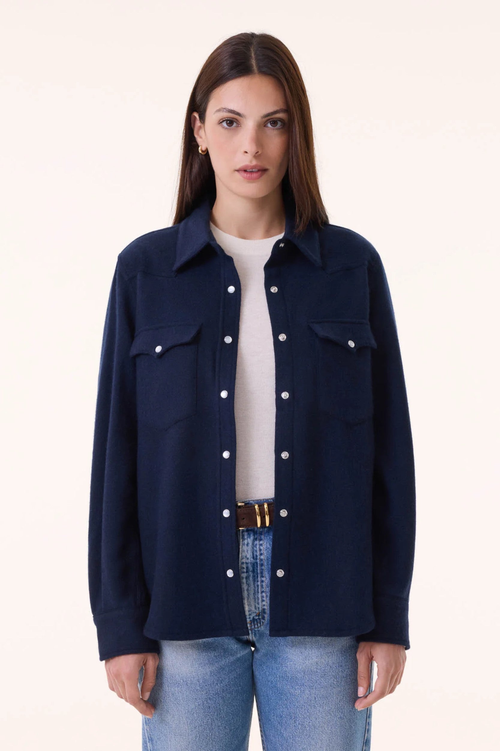 Lumber Plain Shirt Dark Navy