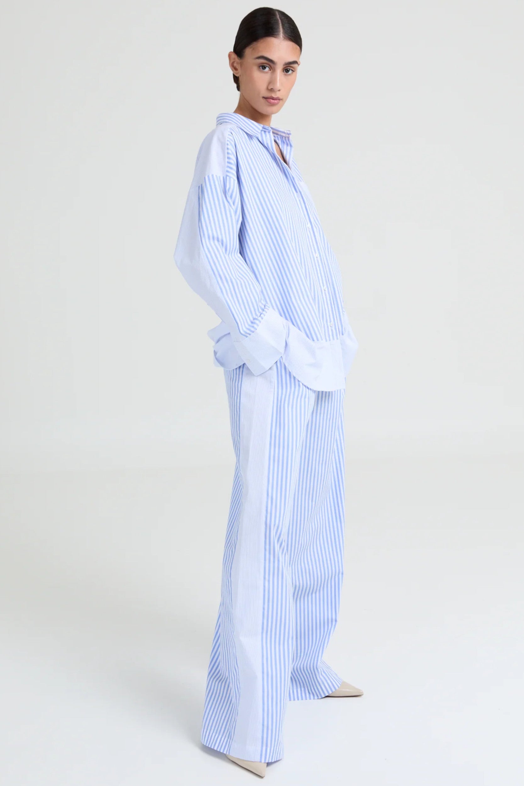 Leonie Pants Blue Stripped