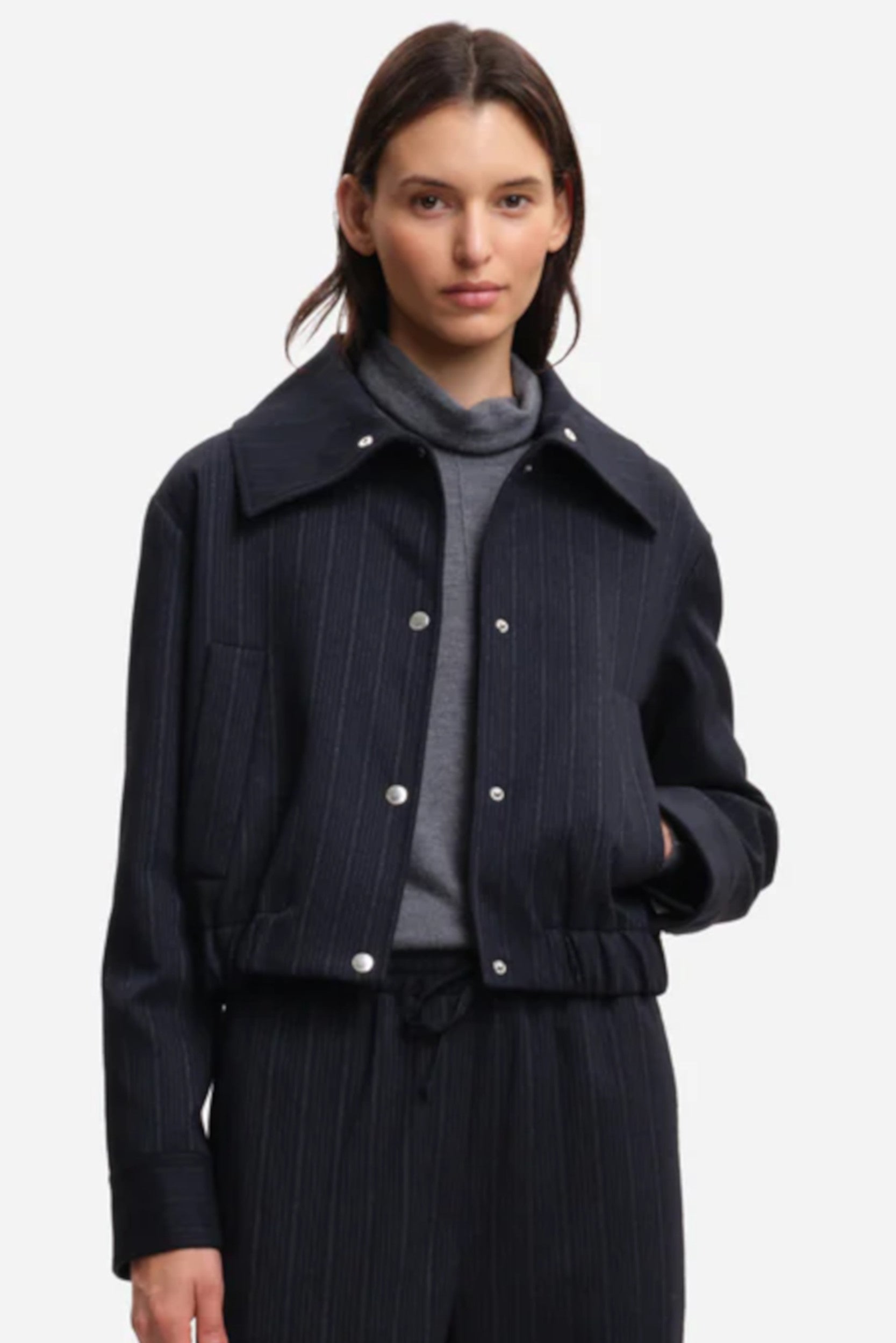 Anja Jacket Navy Stripes