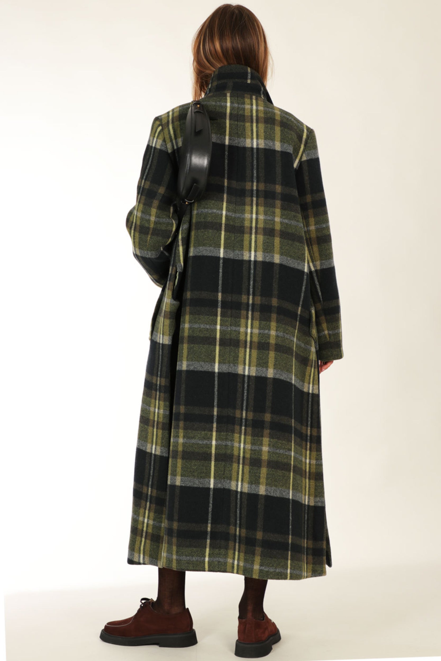 Bari Coat Green Check
