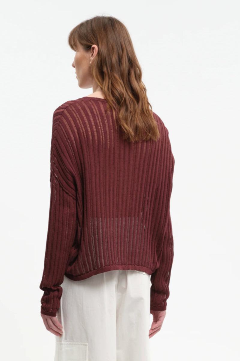 Judy Top Dark Terracotta