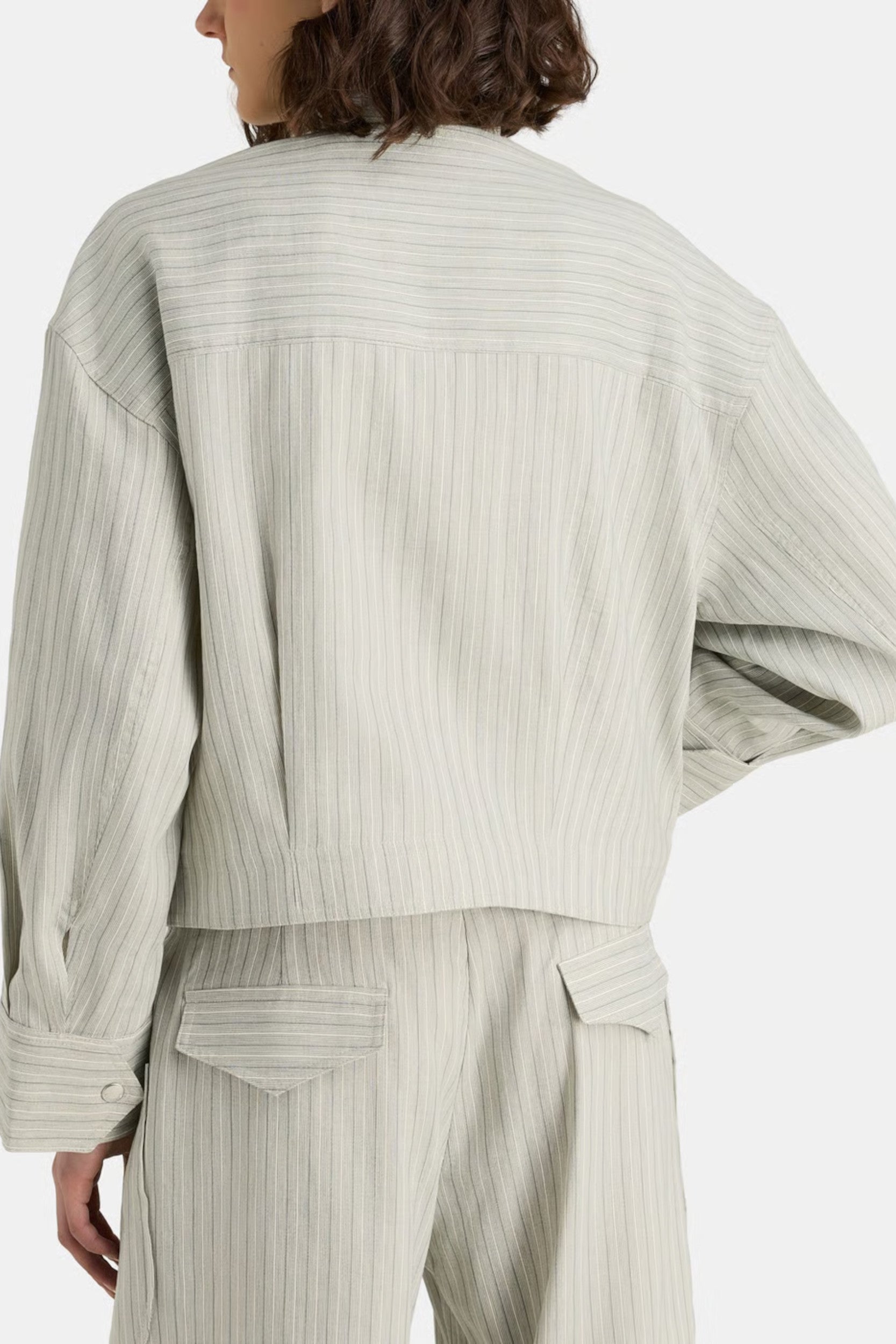 Lewis Jacket Green Stripes