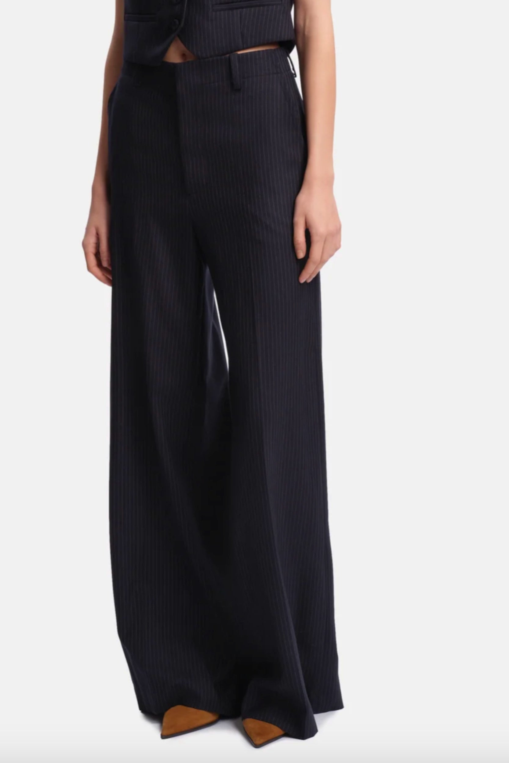 Neil Pants Navy Stripes