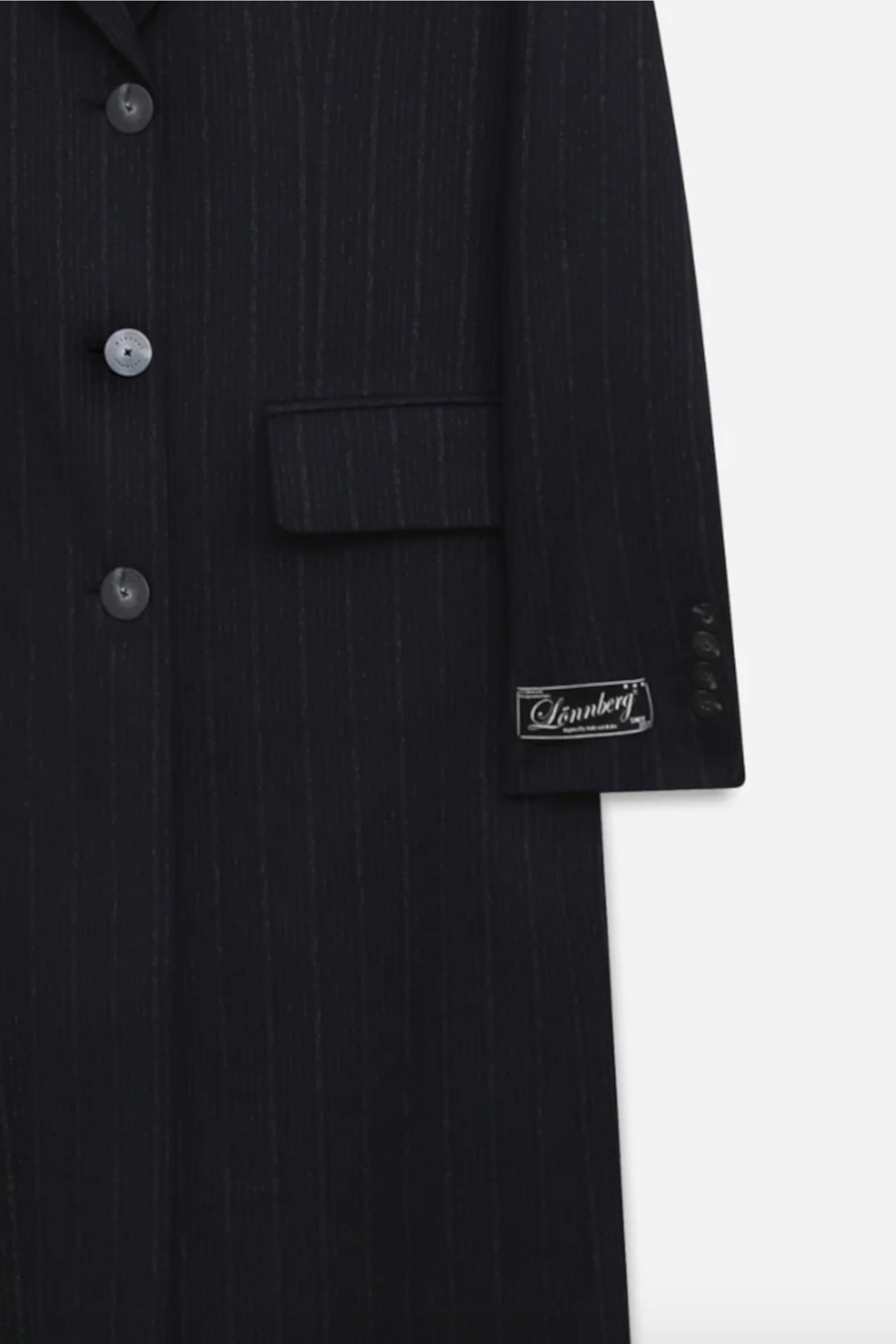 Tom Coat Navy Stripes