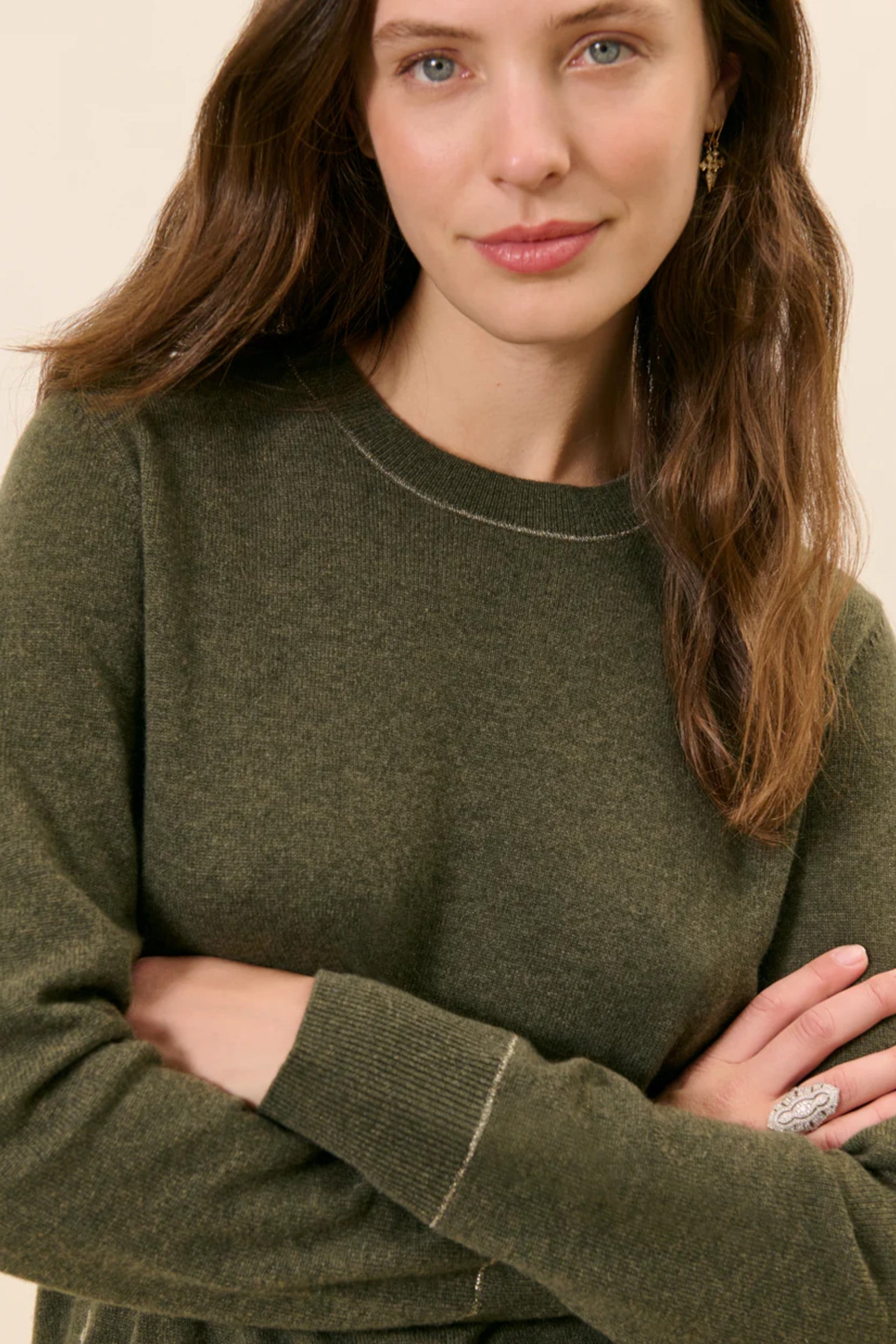 Auteuil Sweater Mottled Khaki