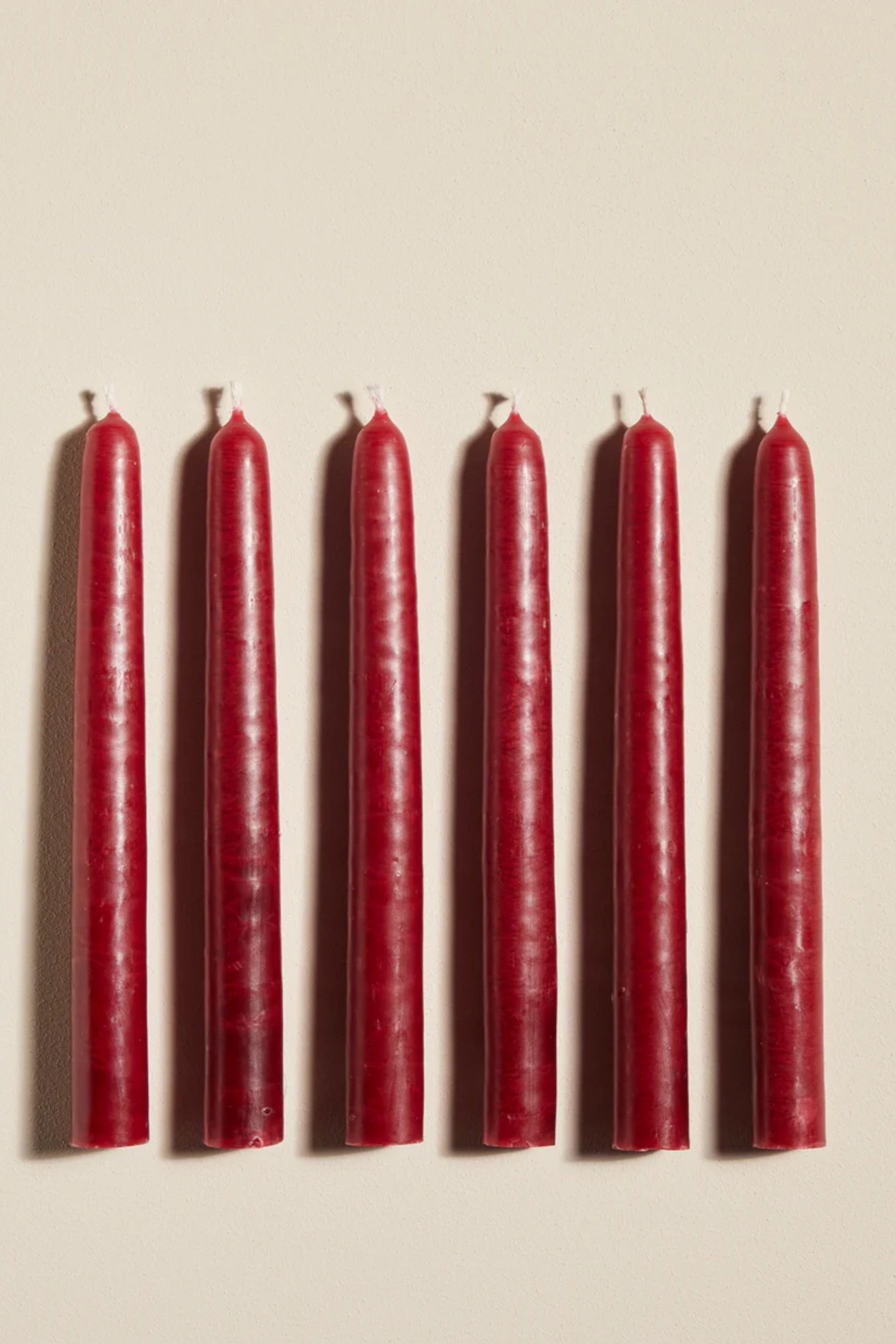 Candles x6 Carmin
