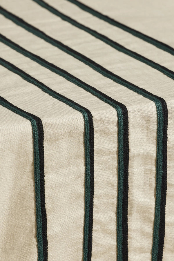 Nappe Echo 250X150 Crème Bleu Sarah