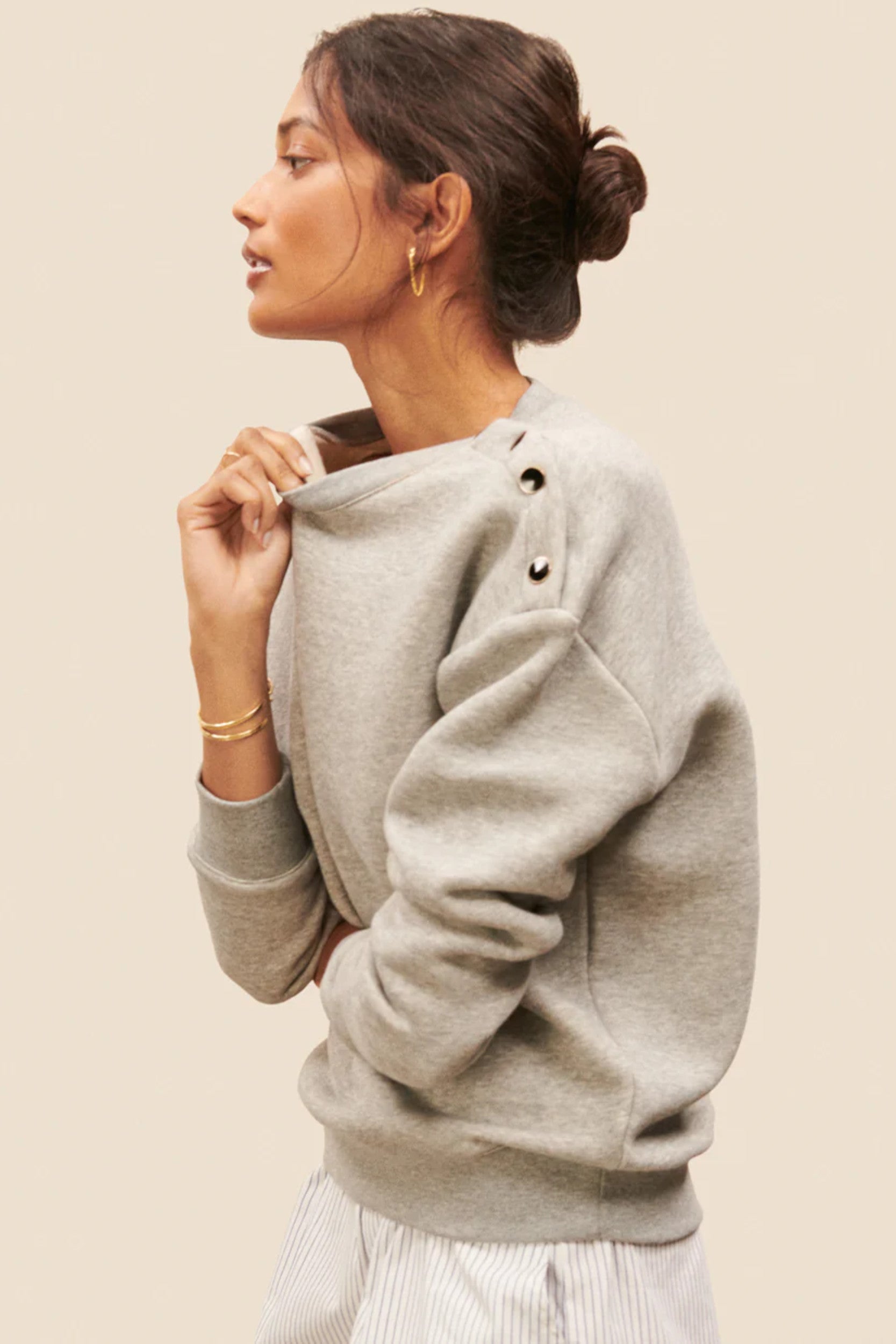 Passy Sweater Mottled Grey