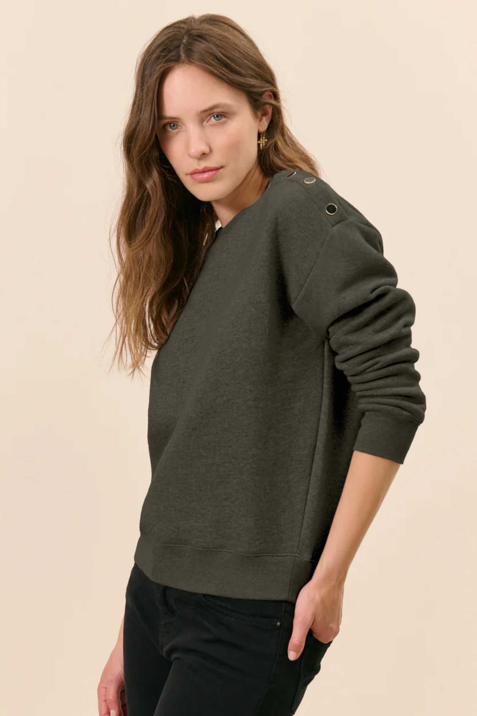 Passy Sweater Dark Khaki