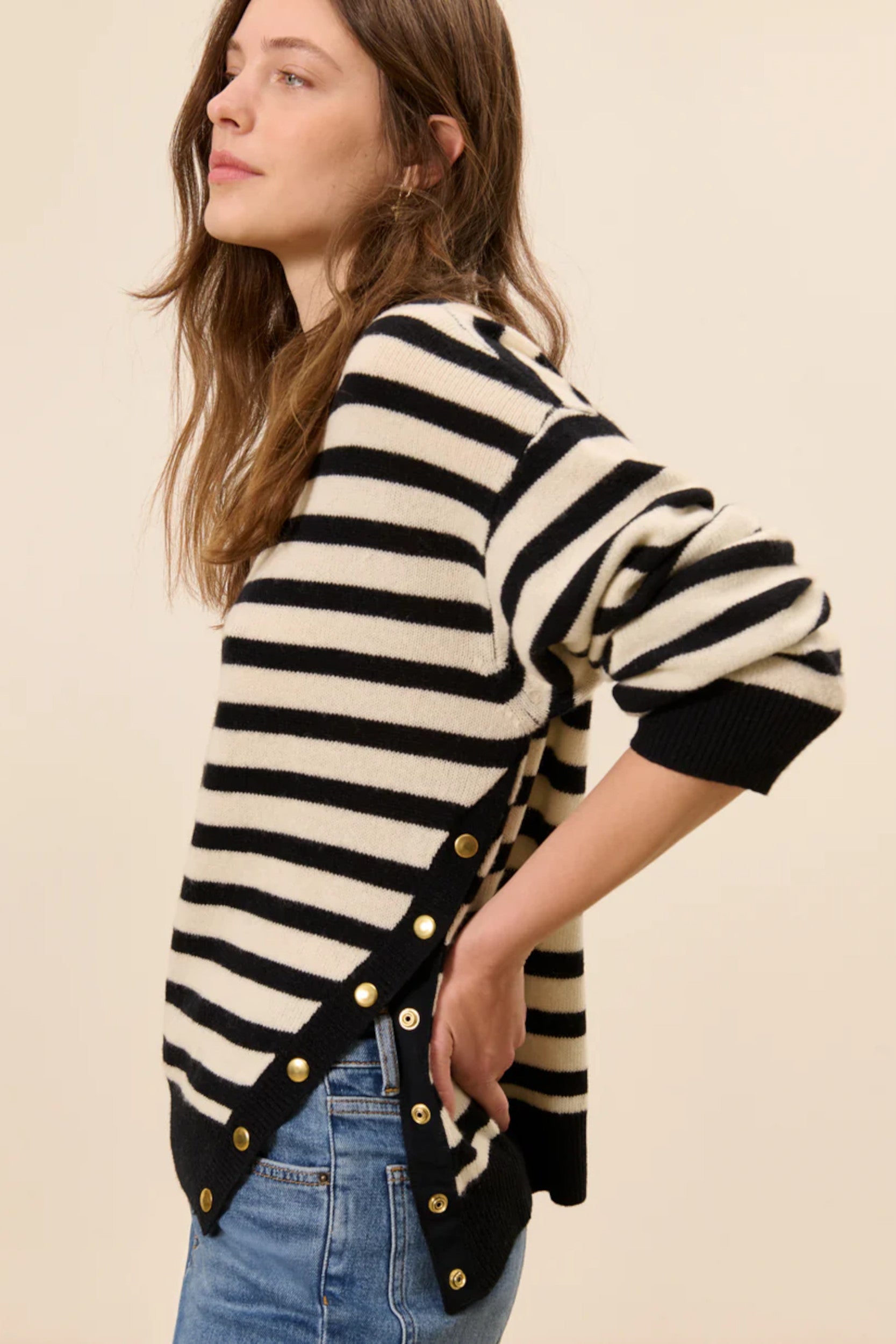 Ranelagh Sweater Black Ecru