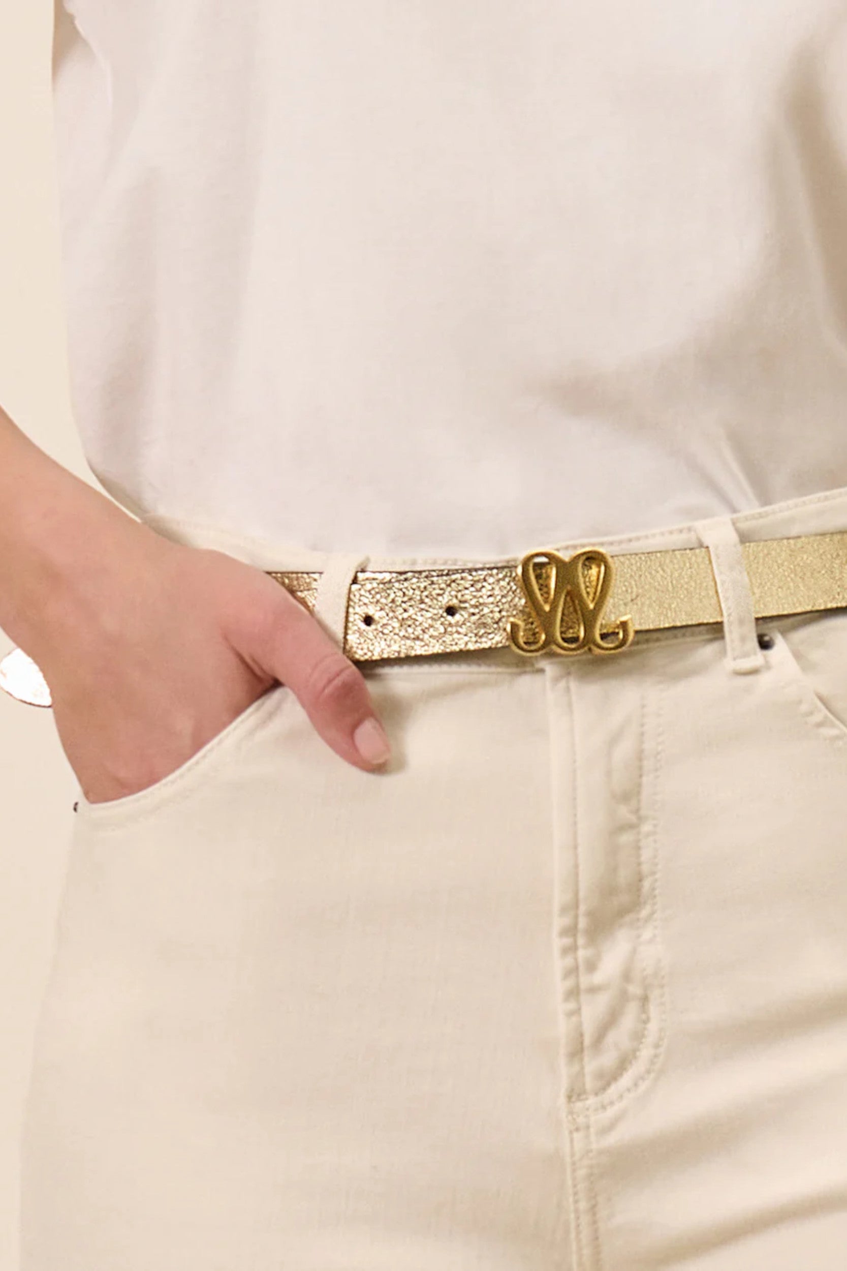 Reversible Belt Black Gold