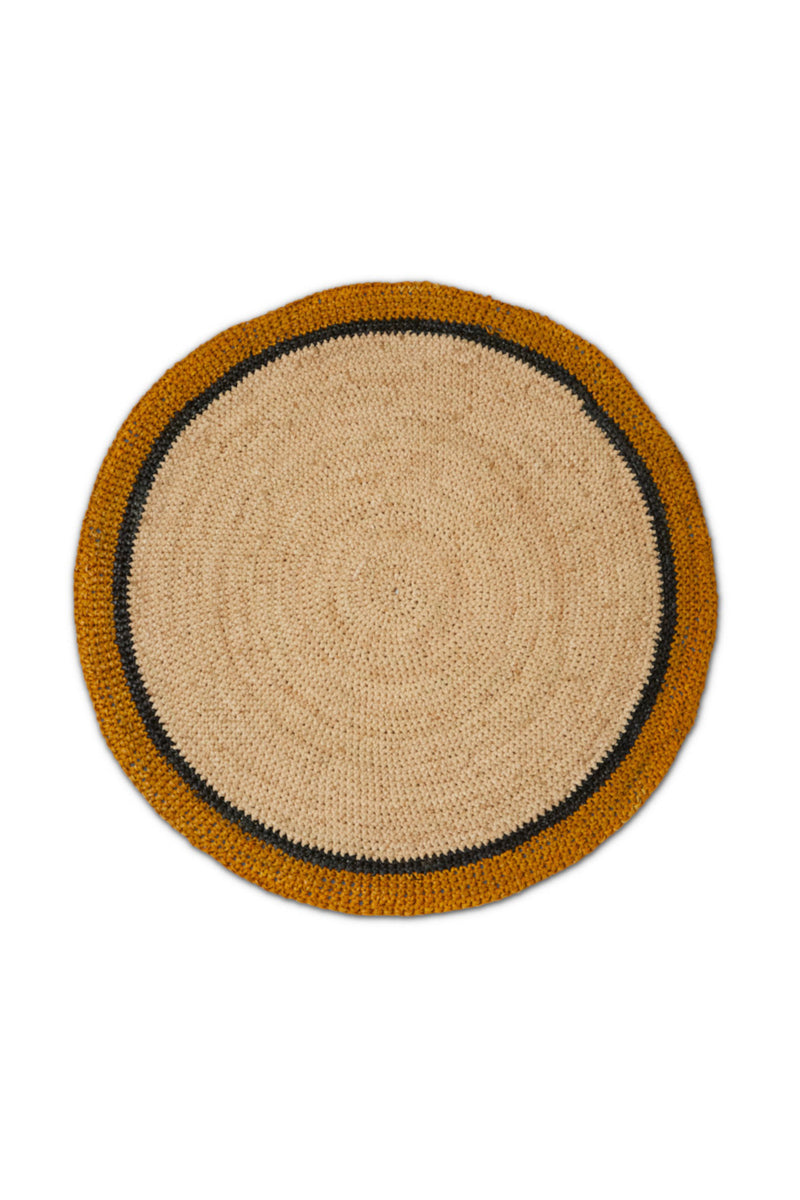 Globe 38Cm Placemat Natural Saffron