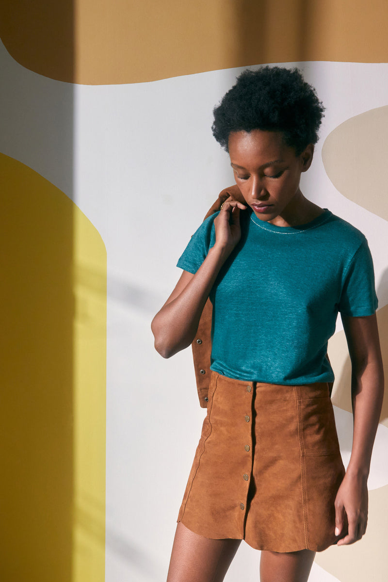 Lina Linen T-shirt Fern