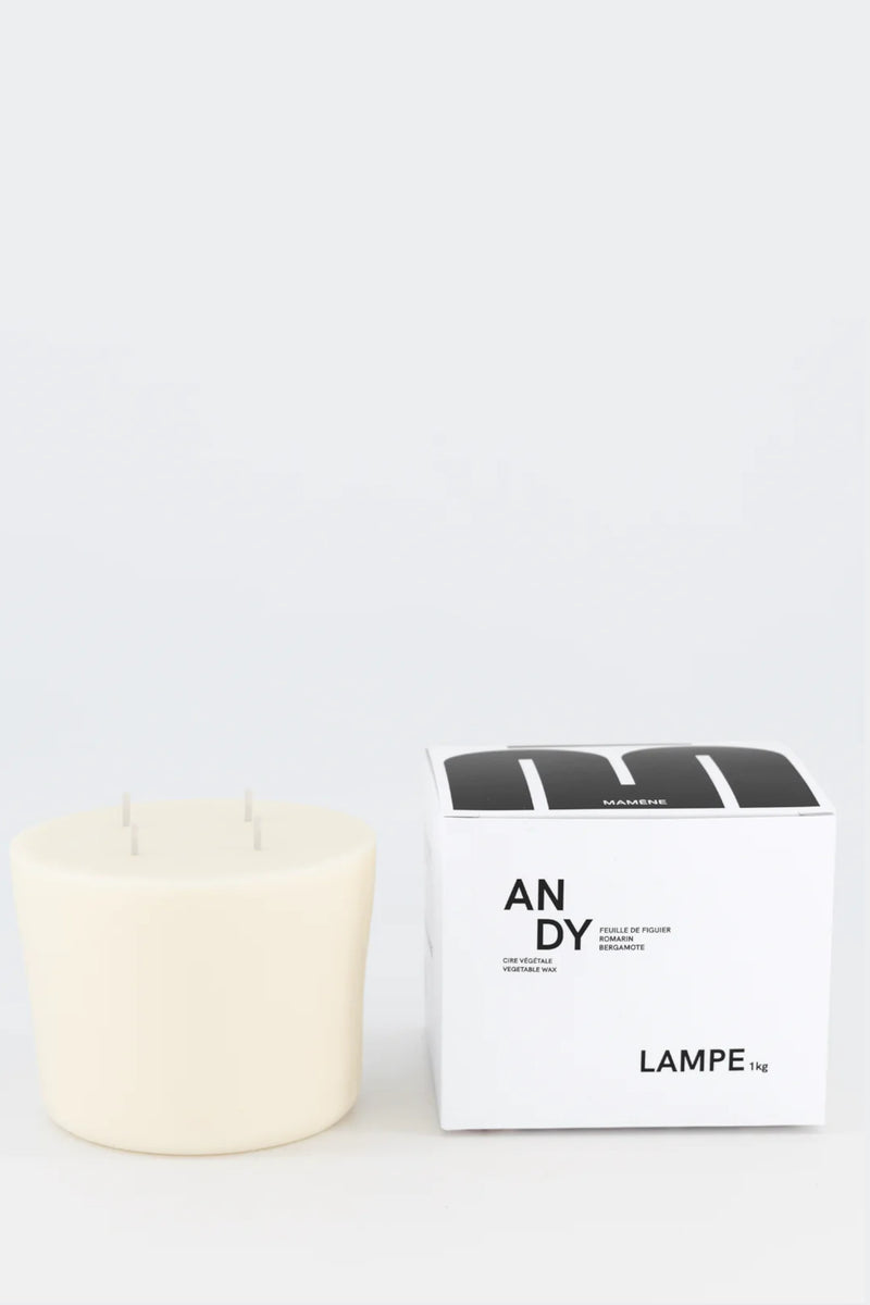 Lampe Recharge 1KG Andy Candle Blanc