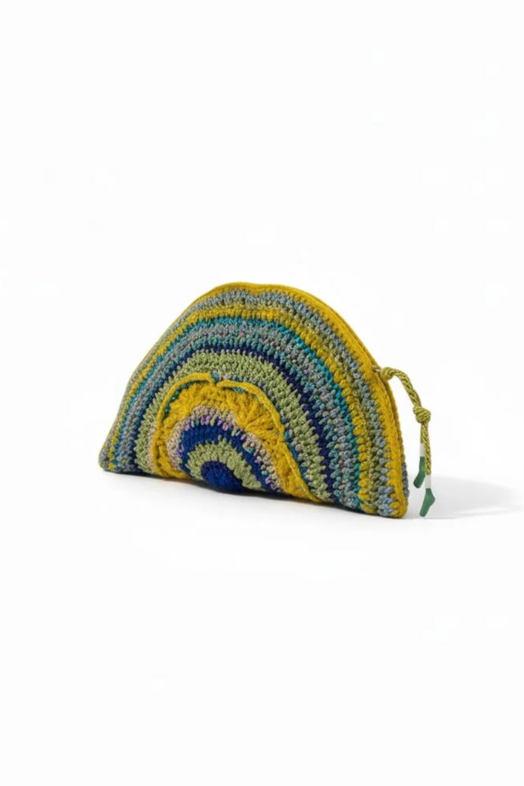 Ebru M Clutch Blue Yellow