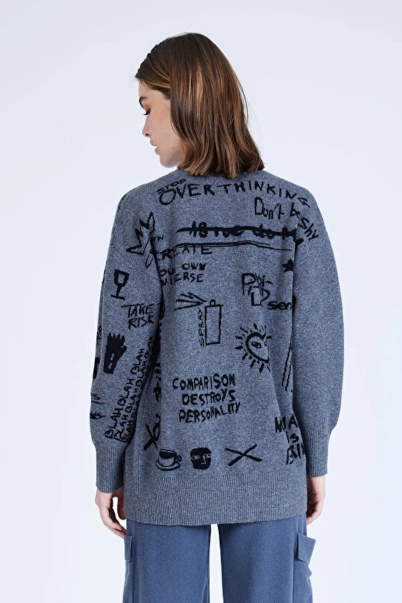 Graphity Vest Tag Charcoal Black