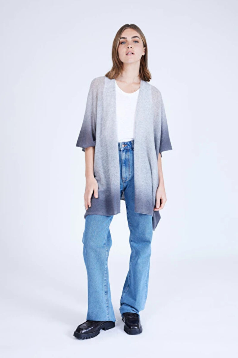 Molly Poncho Charcoal Steel