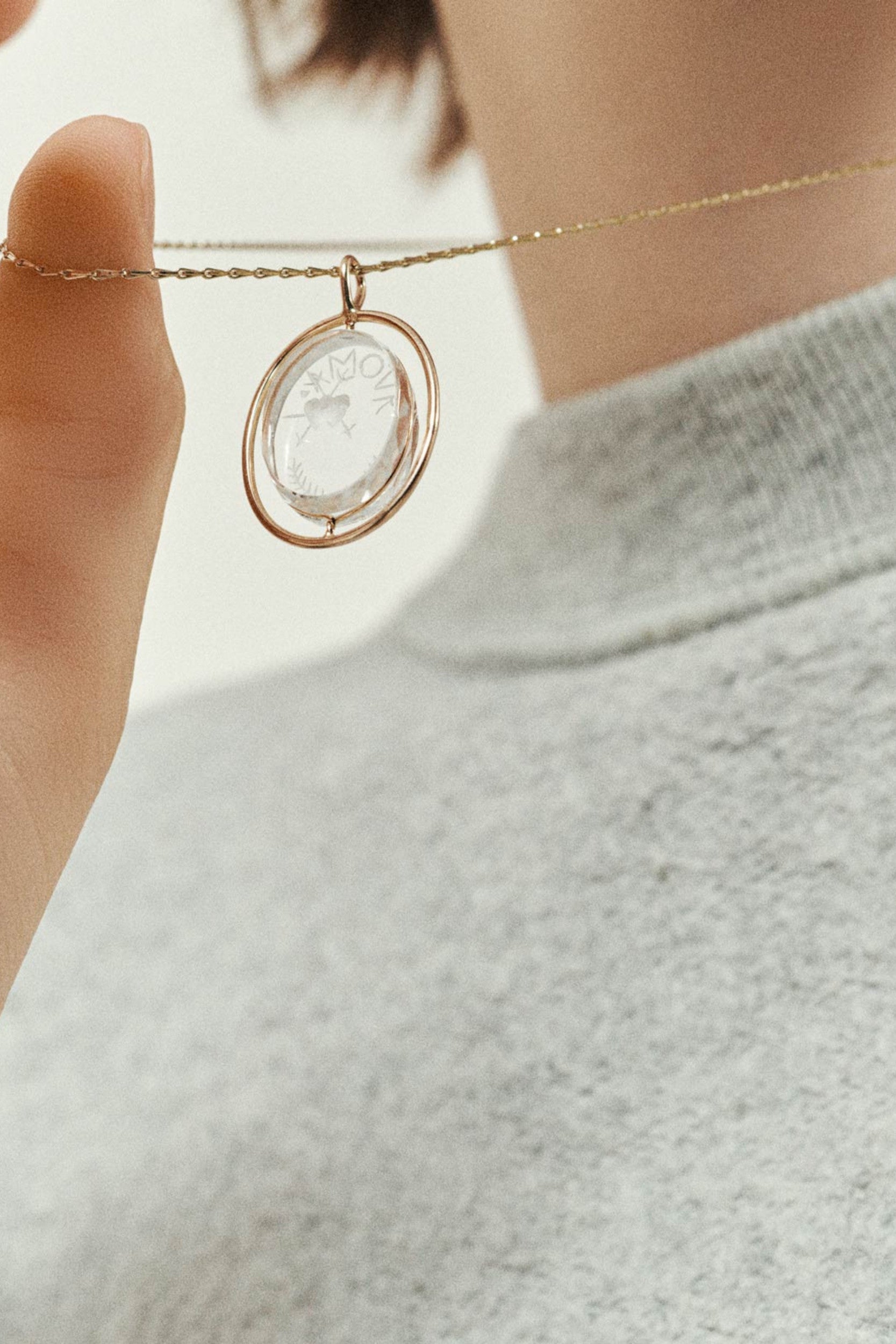 L'amour n°1 Necklace Crystal