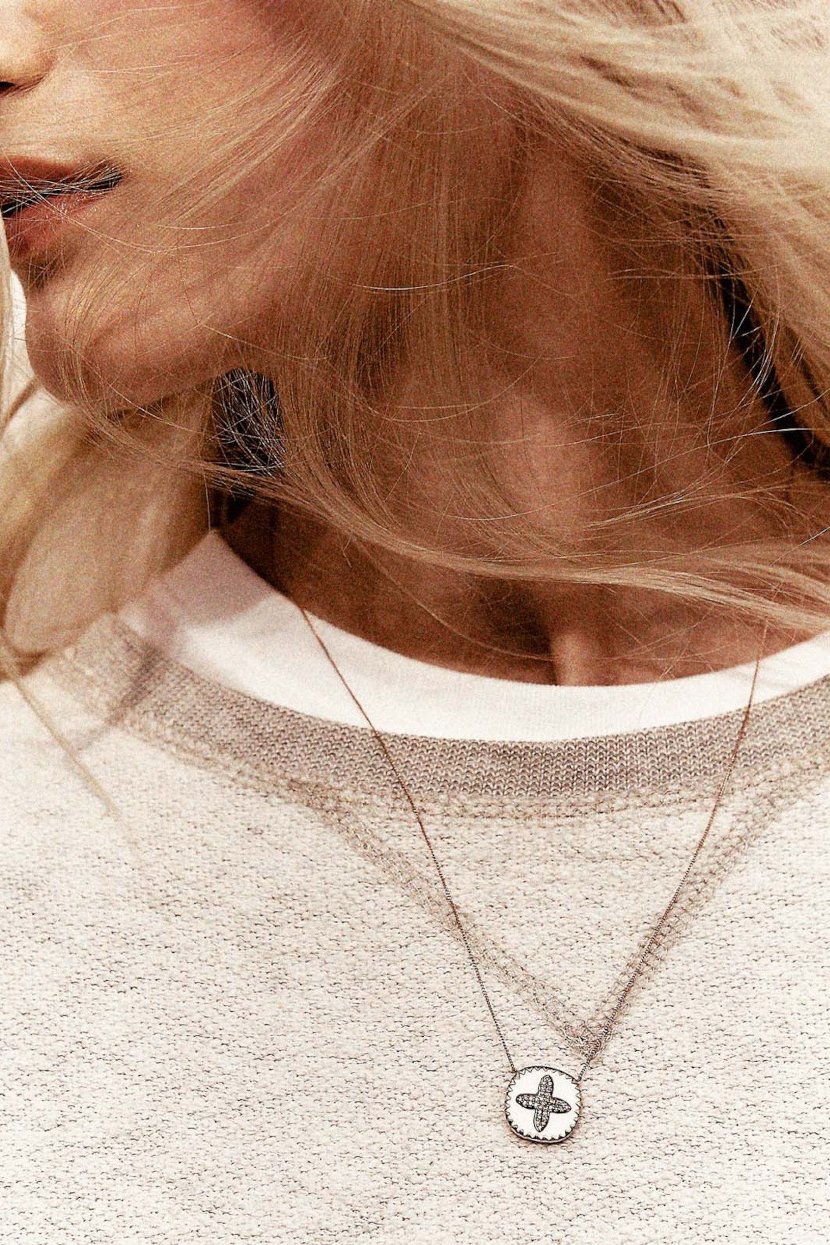 Bowie Necklace White Diamond