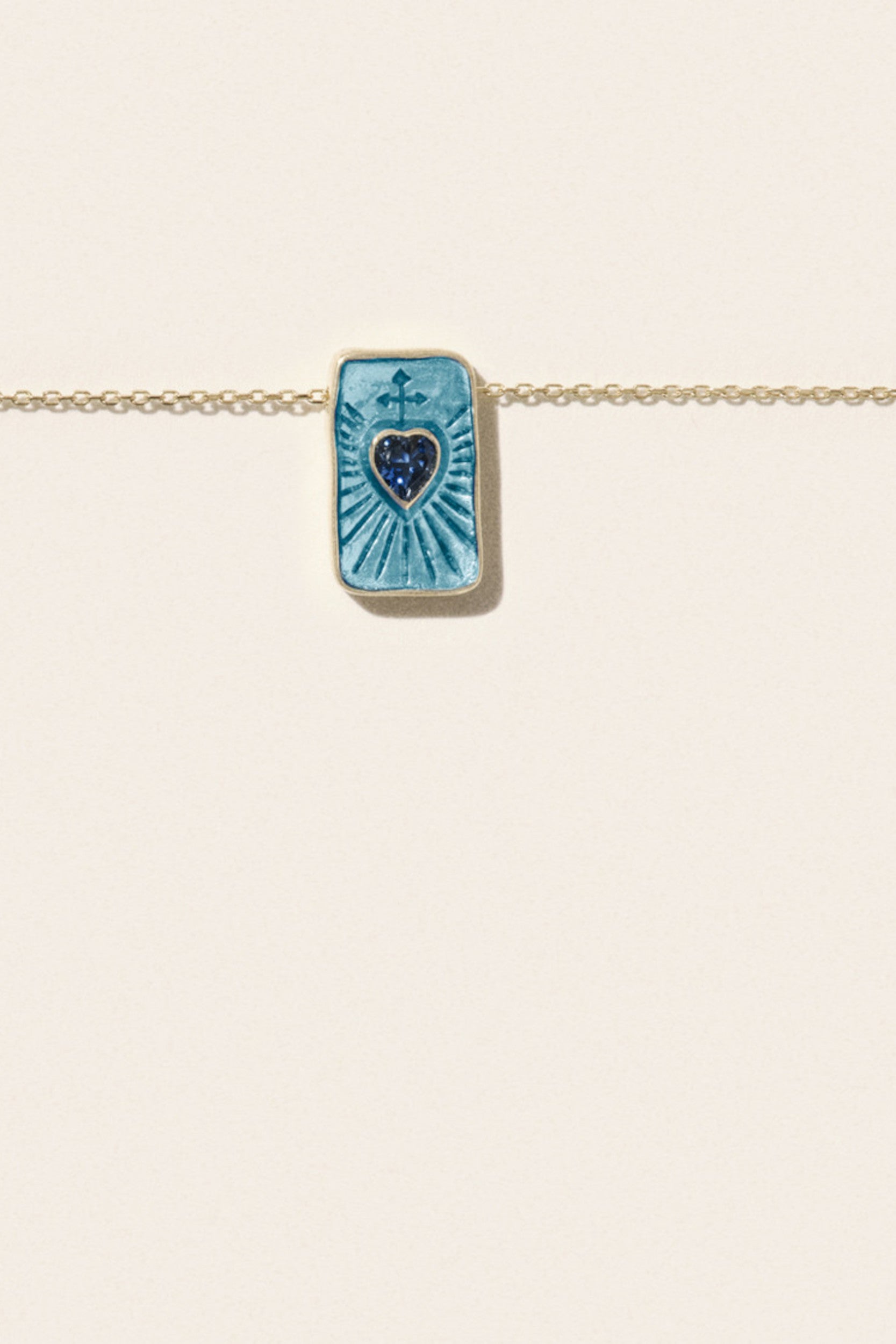 Deva Necklace Topaz Londin Blue