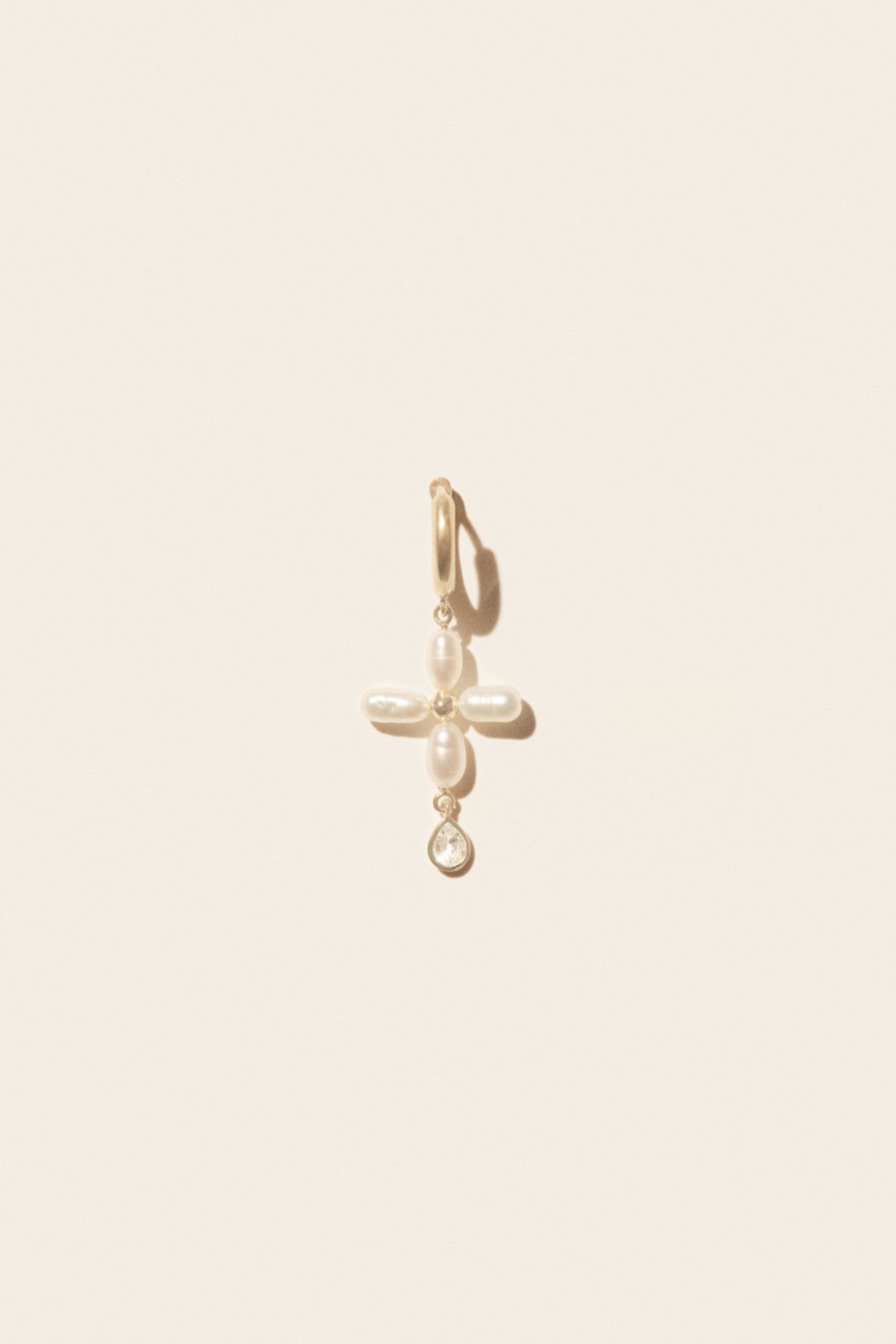 Palerme Earring White Pearl