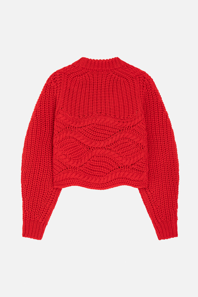 Tresbest Sweater Knit Red