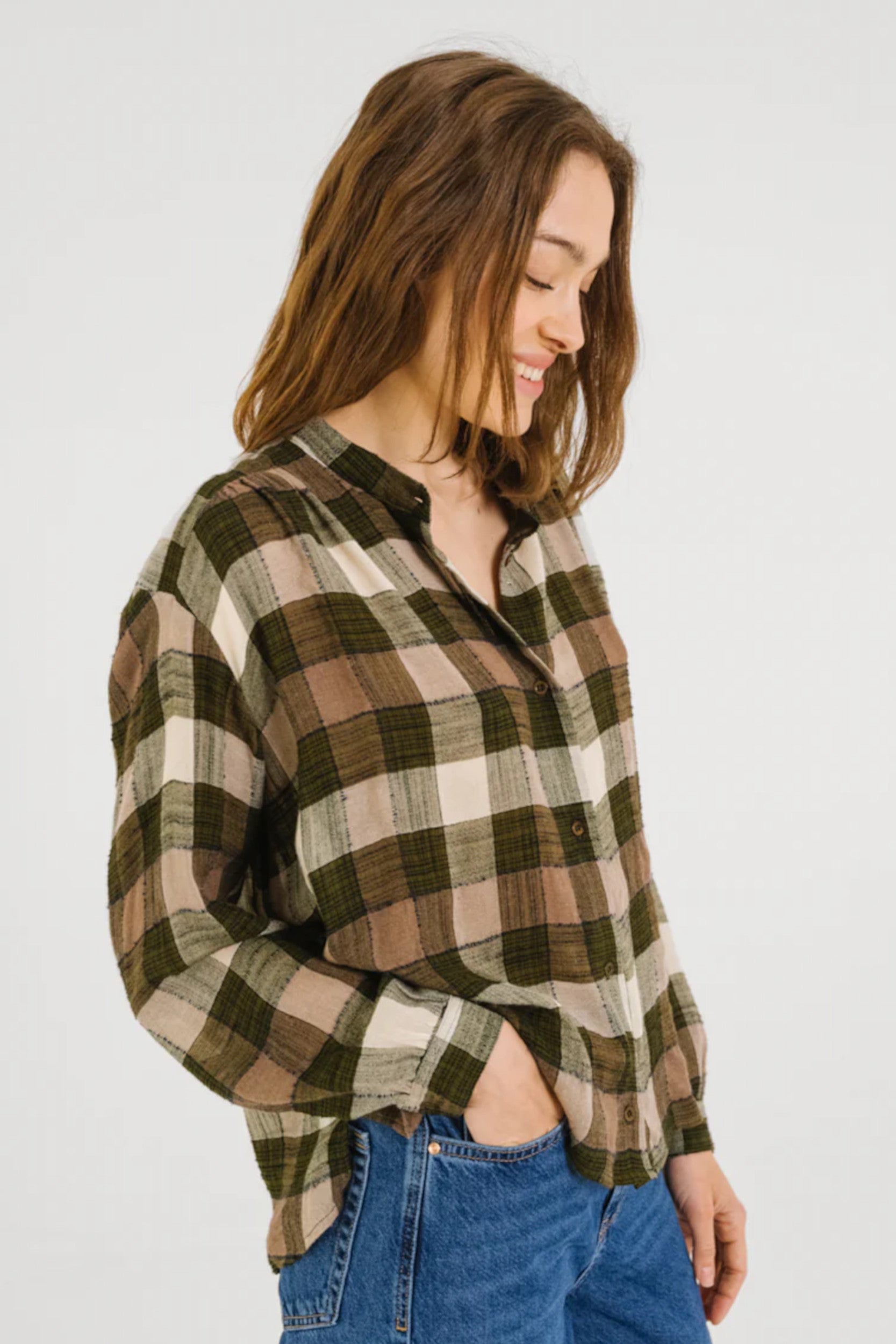 Ella Crosby Blouse Green