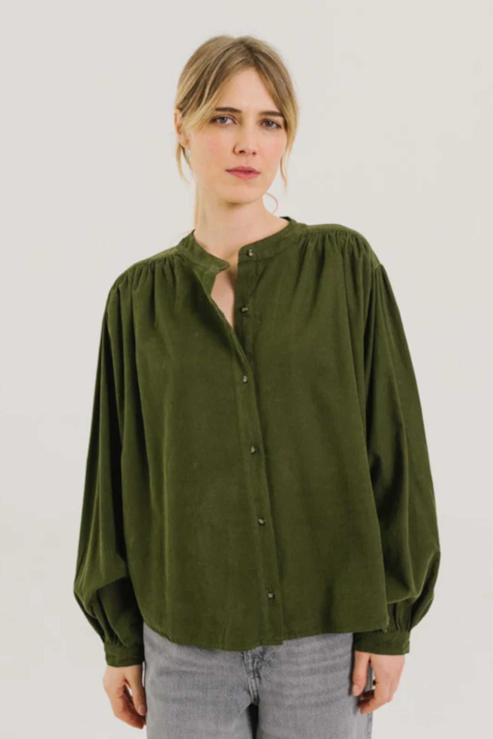 Giannita Algae Blouse Green