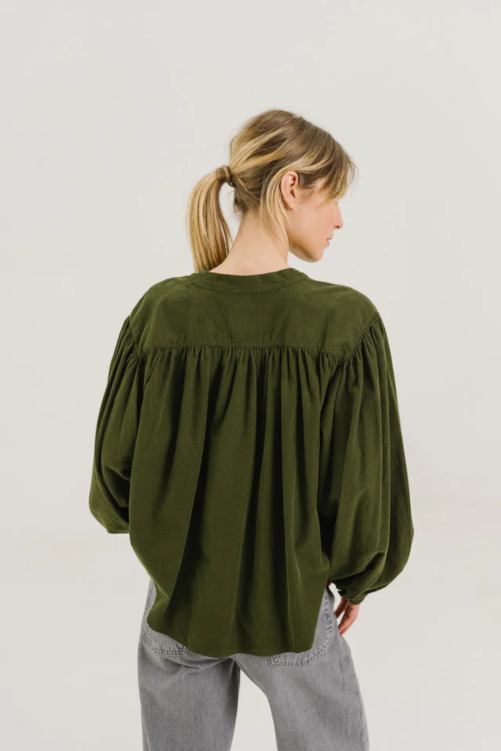 Giannita Algae Blouse Green