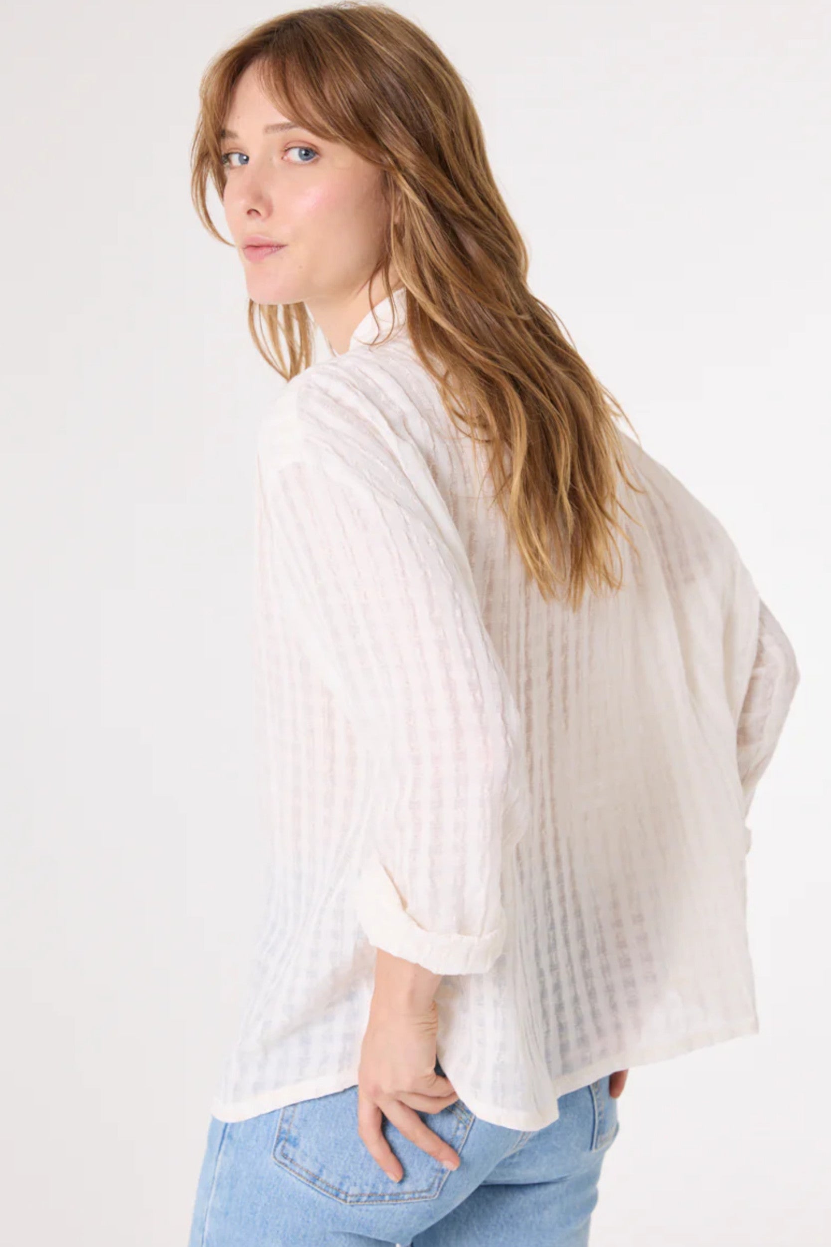 Ella Mazzy Shirt White