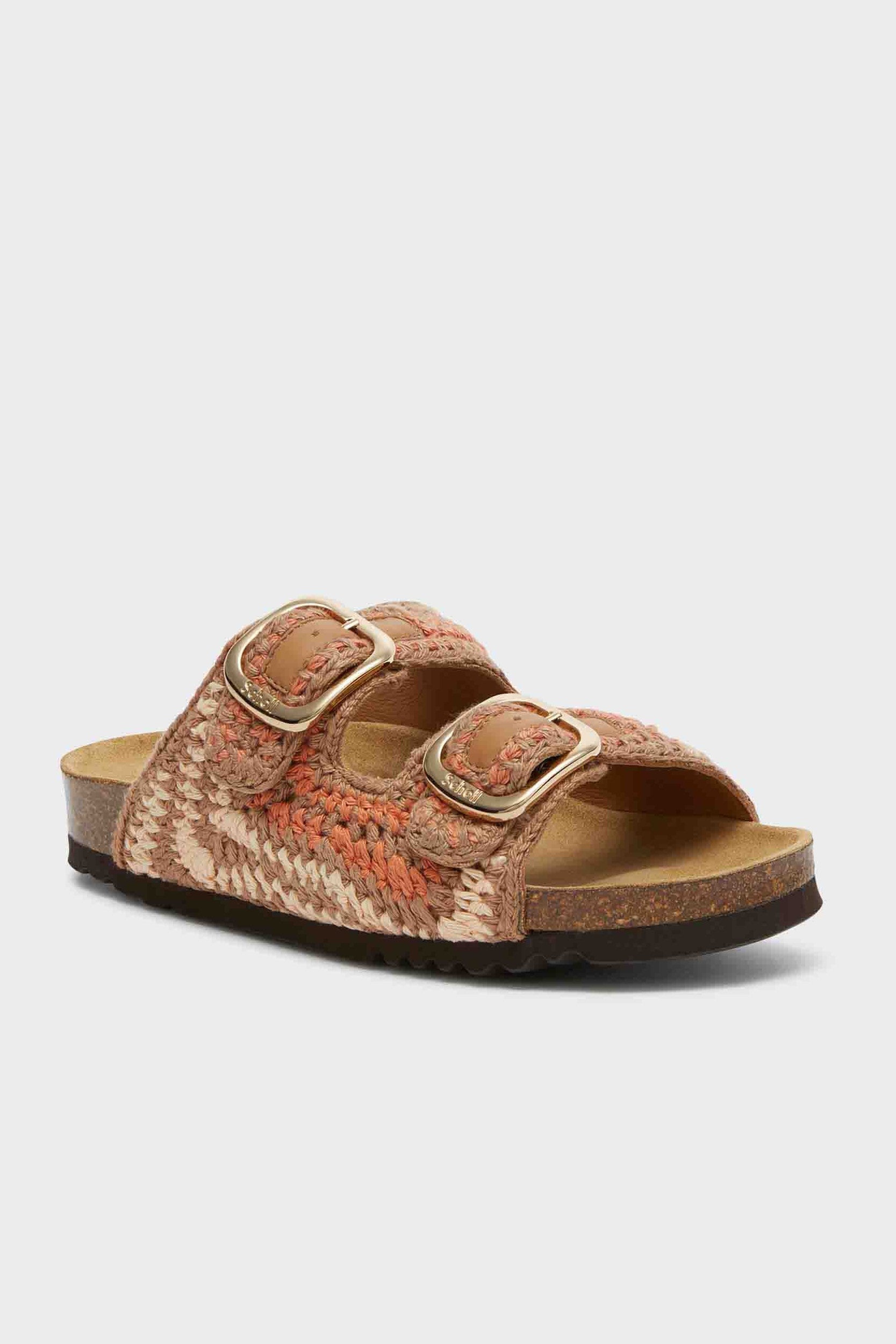 Noelle Sandales Nude Brun Cognac — Scholl