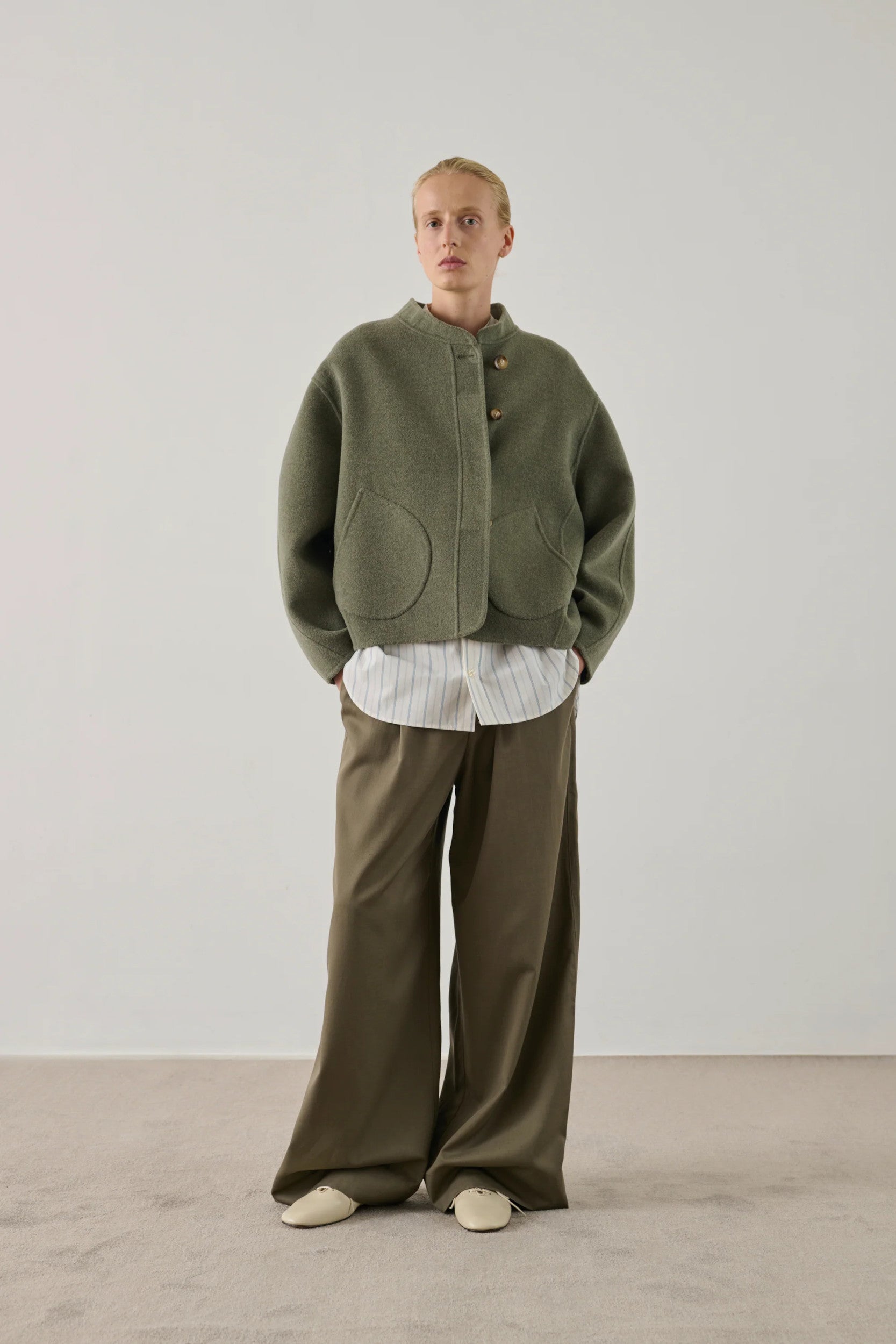 Windsor Coat Green Grey