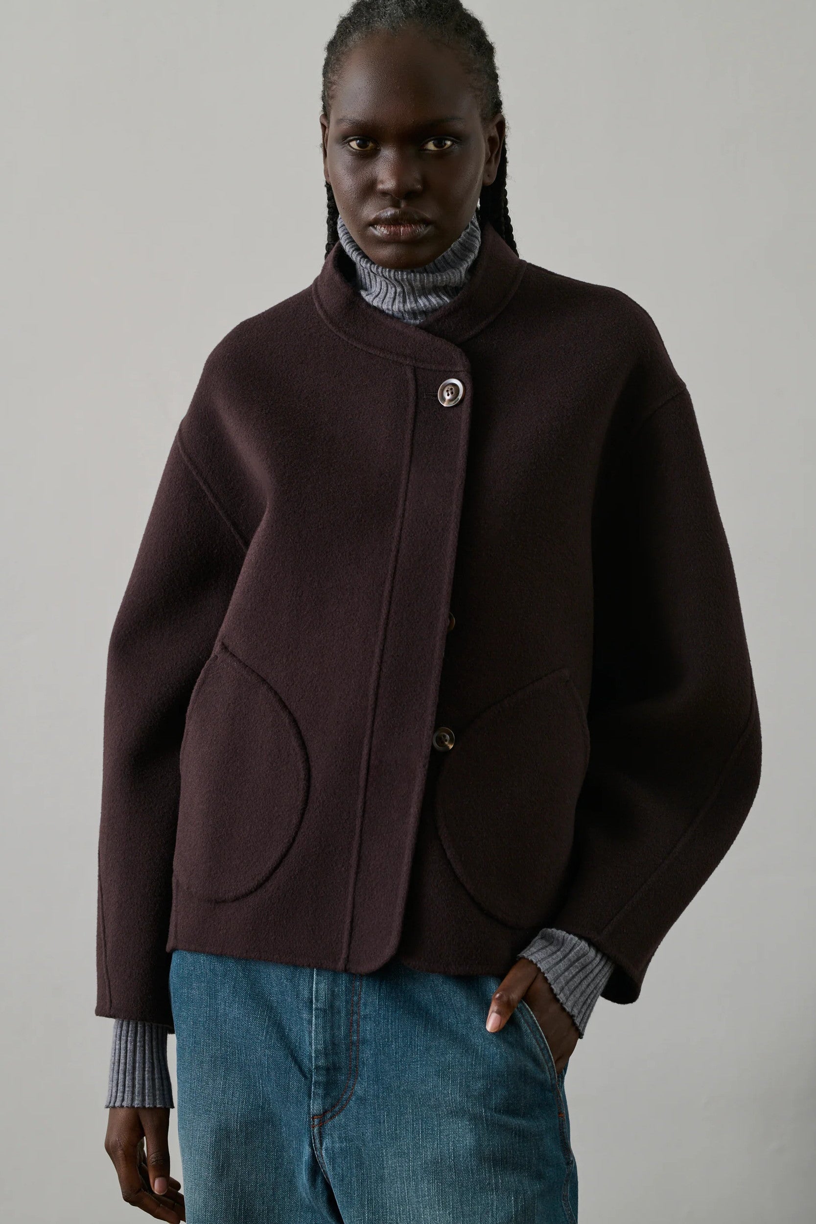 Windsor Coat Eggplant