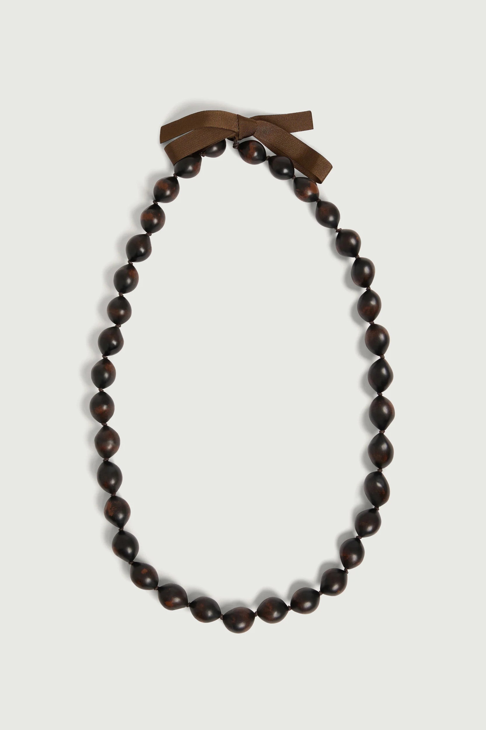 Zebra Necklace Dark Brown