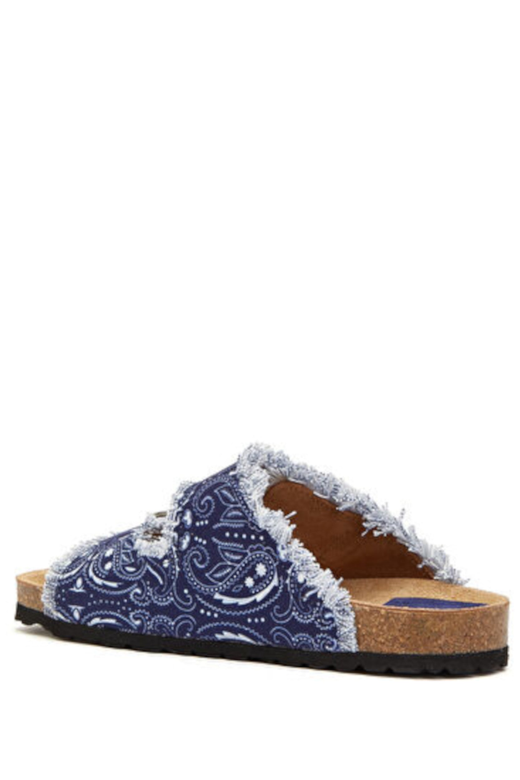 Buckle Bandana Sandales Bleu — Taji, vue 2