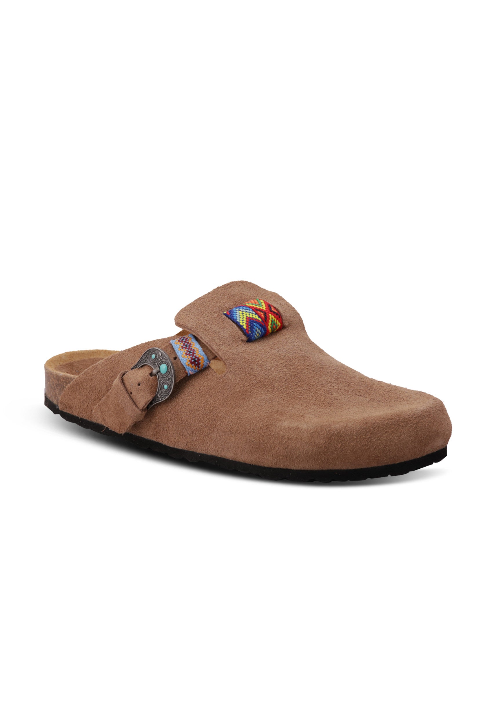 Bague Sandales Daim Vison — Taji