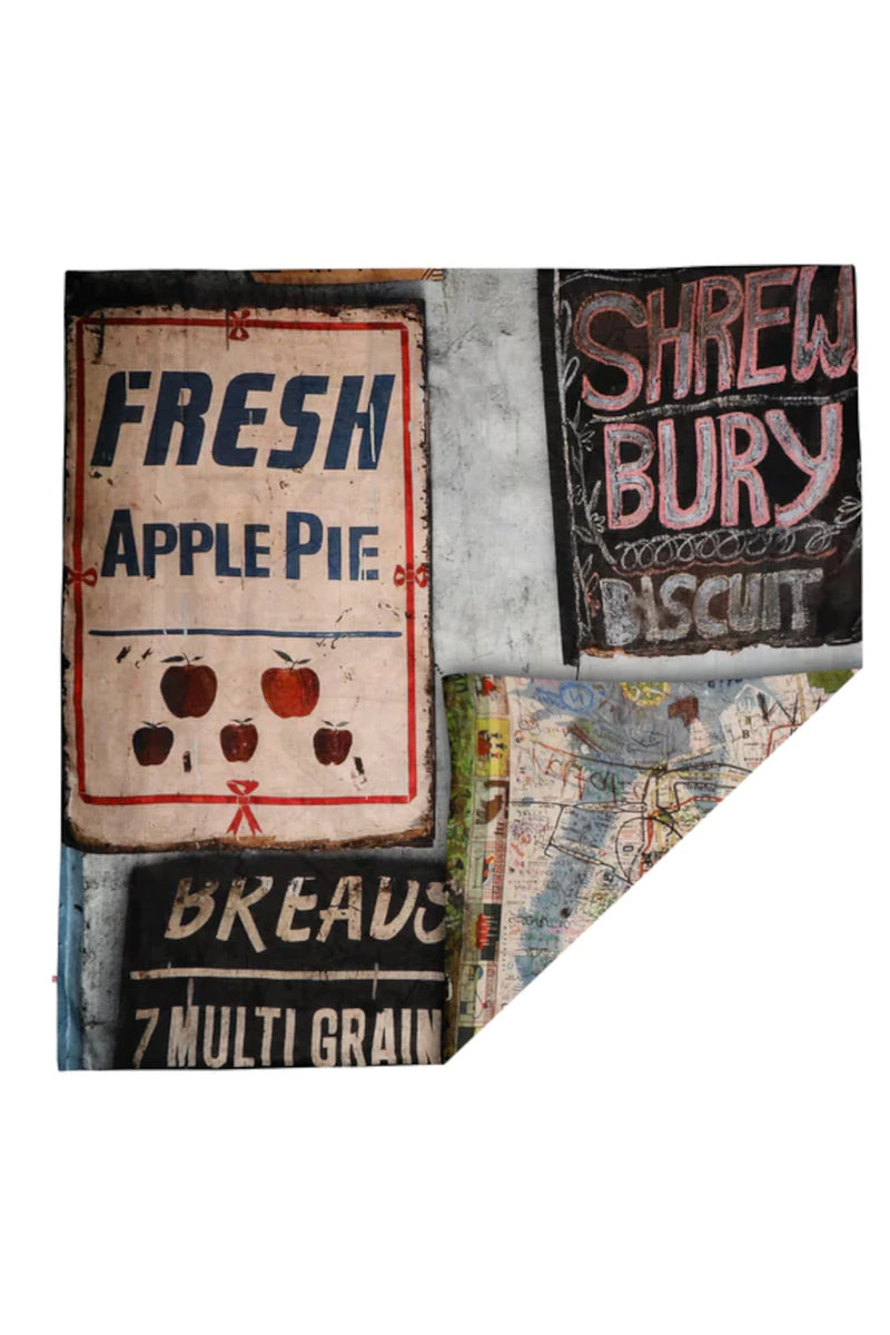 Ava Double Face Scarf Big Fresh Apple